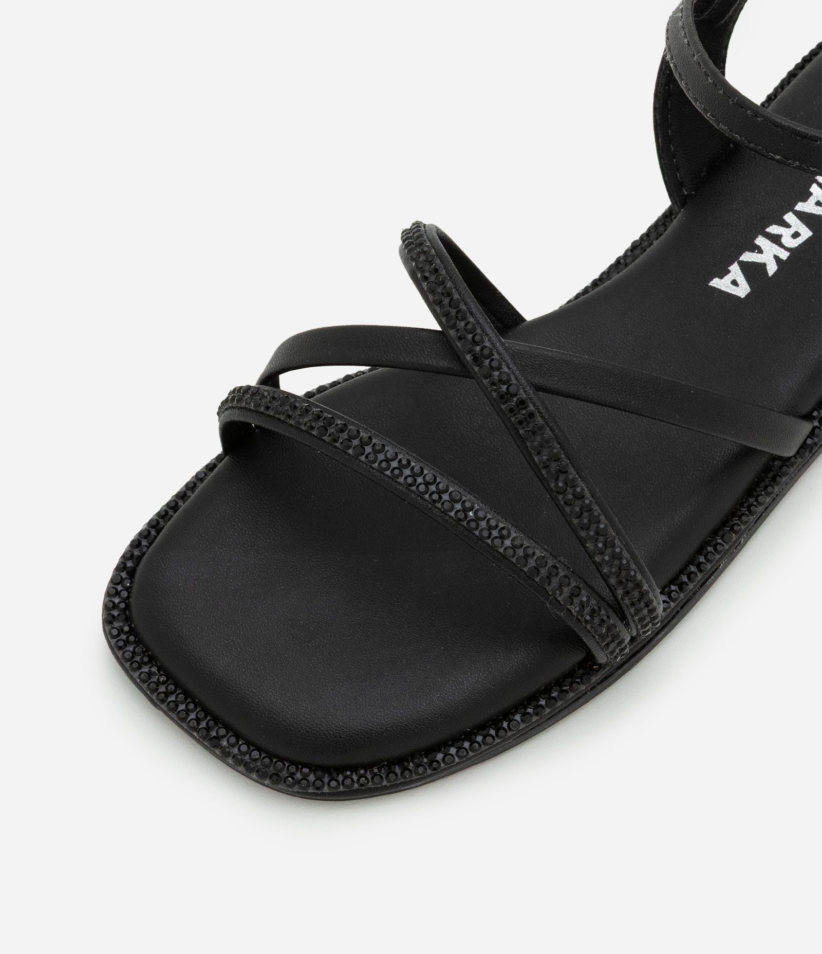 Sandália Infantil com Tiras e Brilhos - Tam 27 ao 33 Preto 5