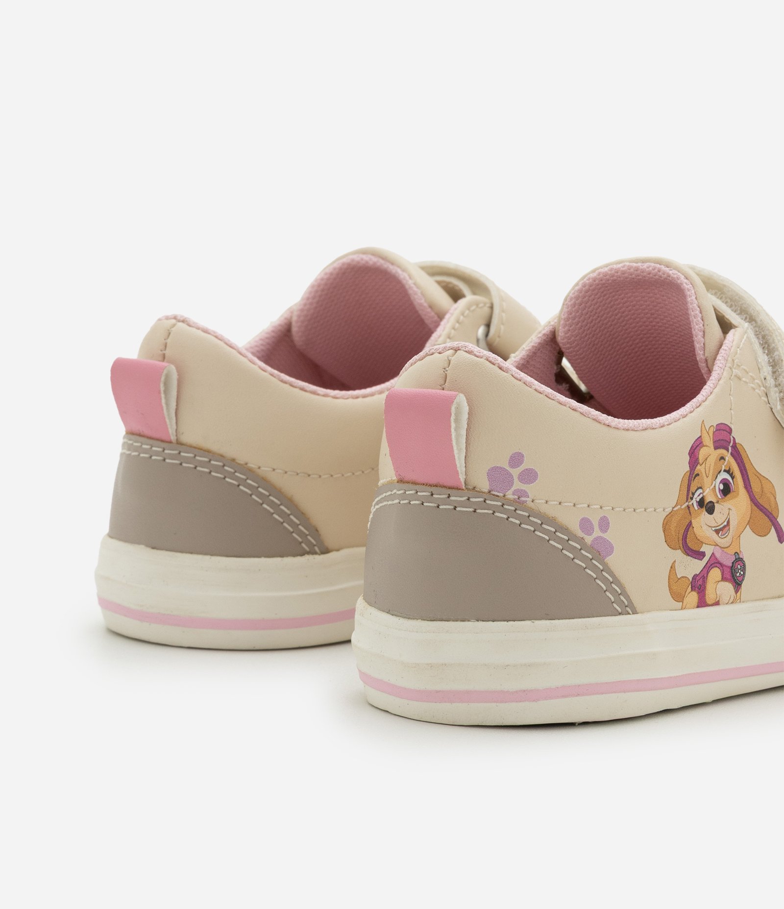 Tênis Infantil em PU Patrulha Canina - Tam 20 ao 27 Bege 4