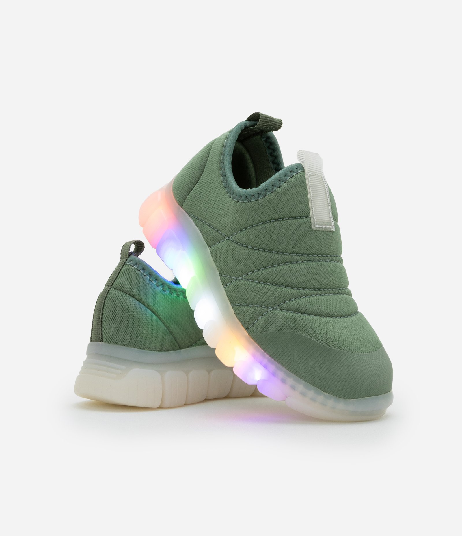 Tênis Infantil Slip On com Led - Tam 20 ao 27 Verde 1