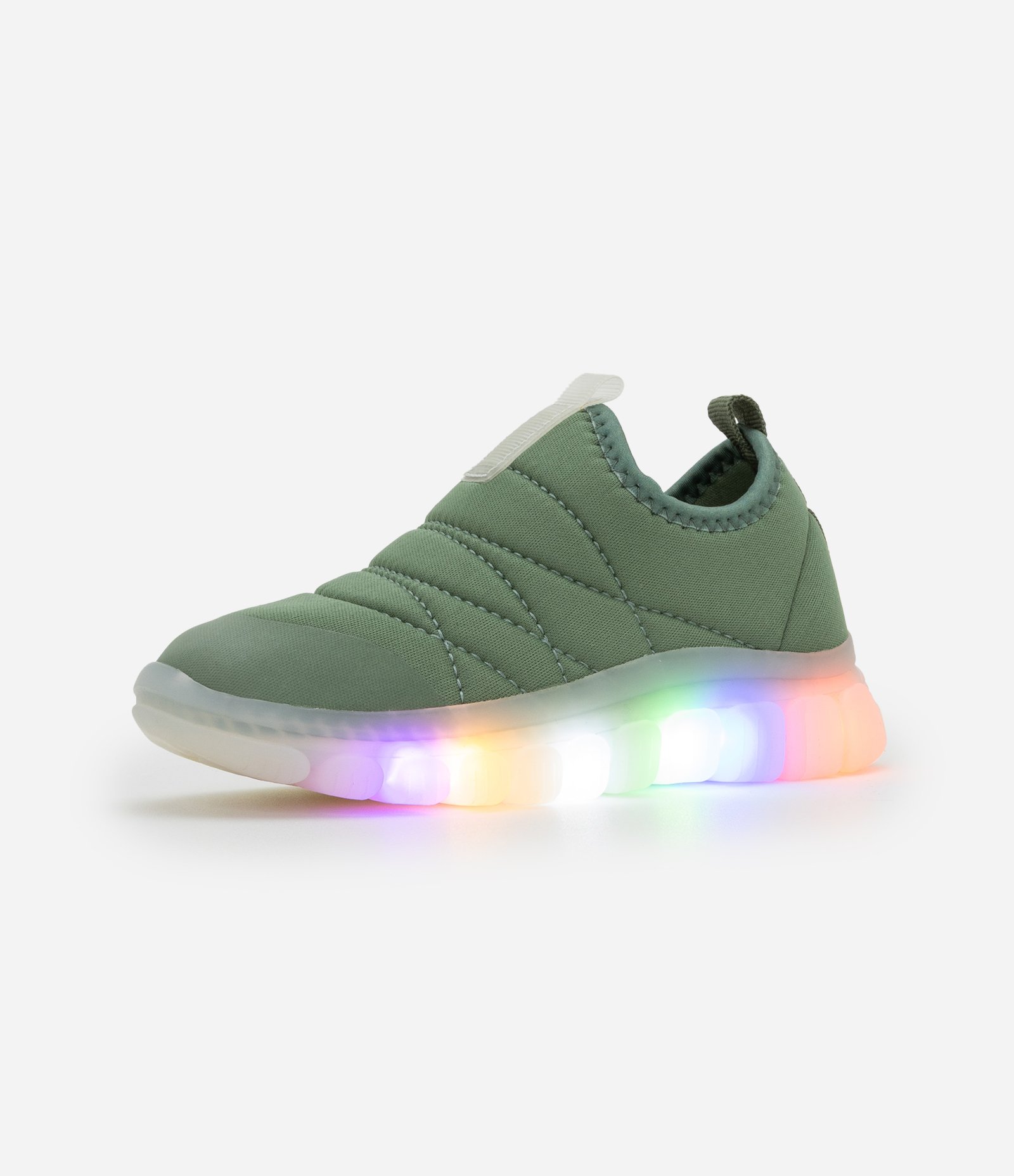 Tênis Infantil Slip On com Led - Tam 20 ao 27 Verde 2