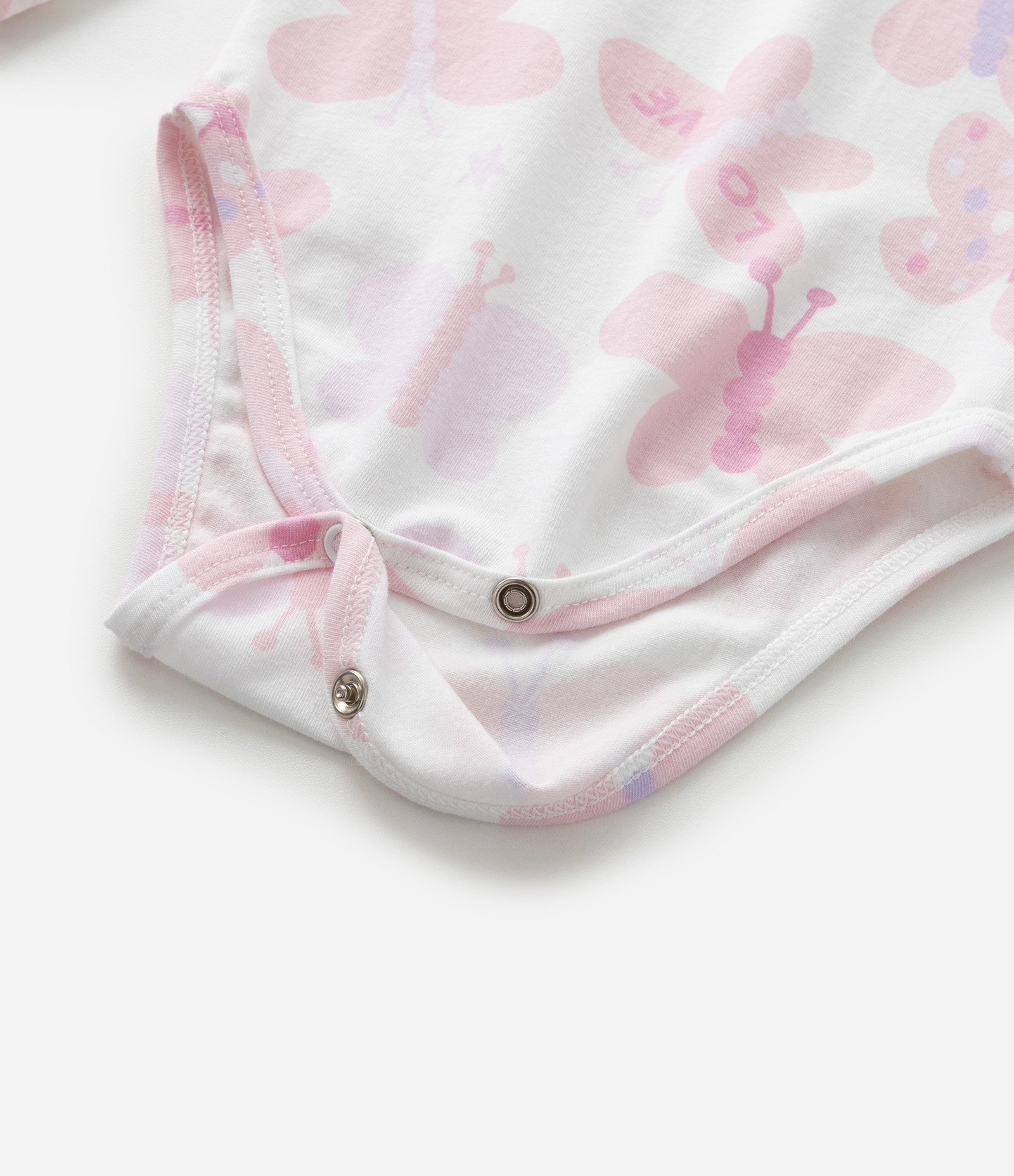 Body Infantil com Estampa de Borboletas - Tam 0 a 18 Meses Branco 6