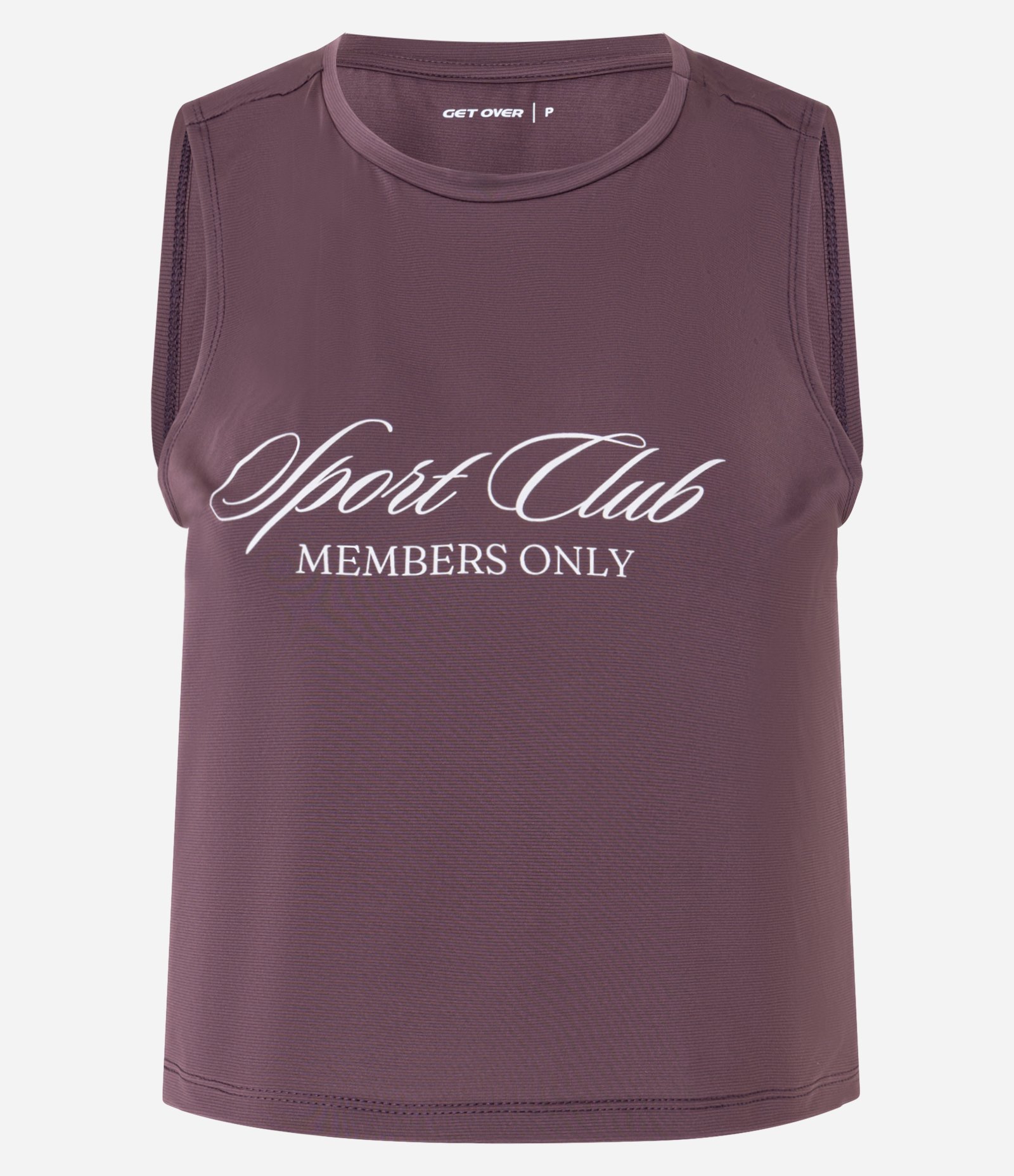 Regata Machão Cropped em Microfibra com Estampa Sport Club Vinho 4