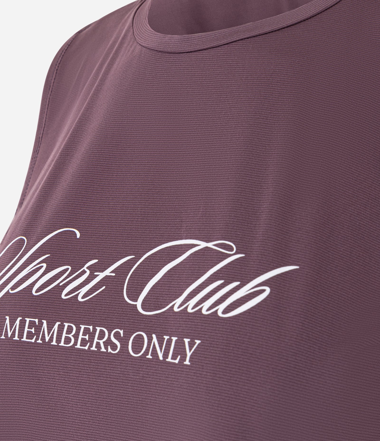 Regata Machão Cropped em Microfibra com Estampa Sport Club Vinho 5