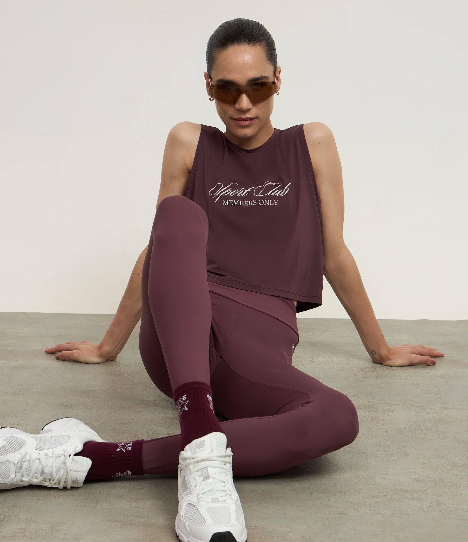 Regata Machão Cropped em Microfibra com Estampa Sport Club Vinho 2