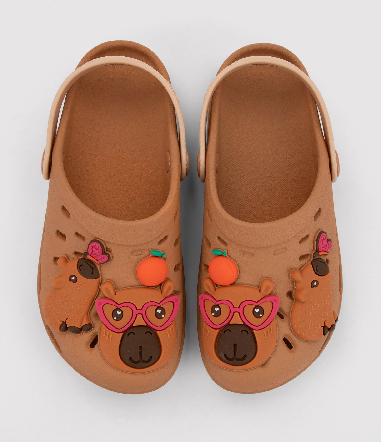 Sandália Babuche Infantil com Patch de Capiva - Tam 23 ao 34 Marrom 3