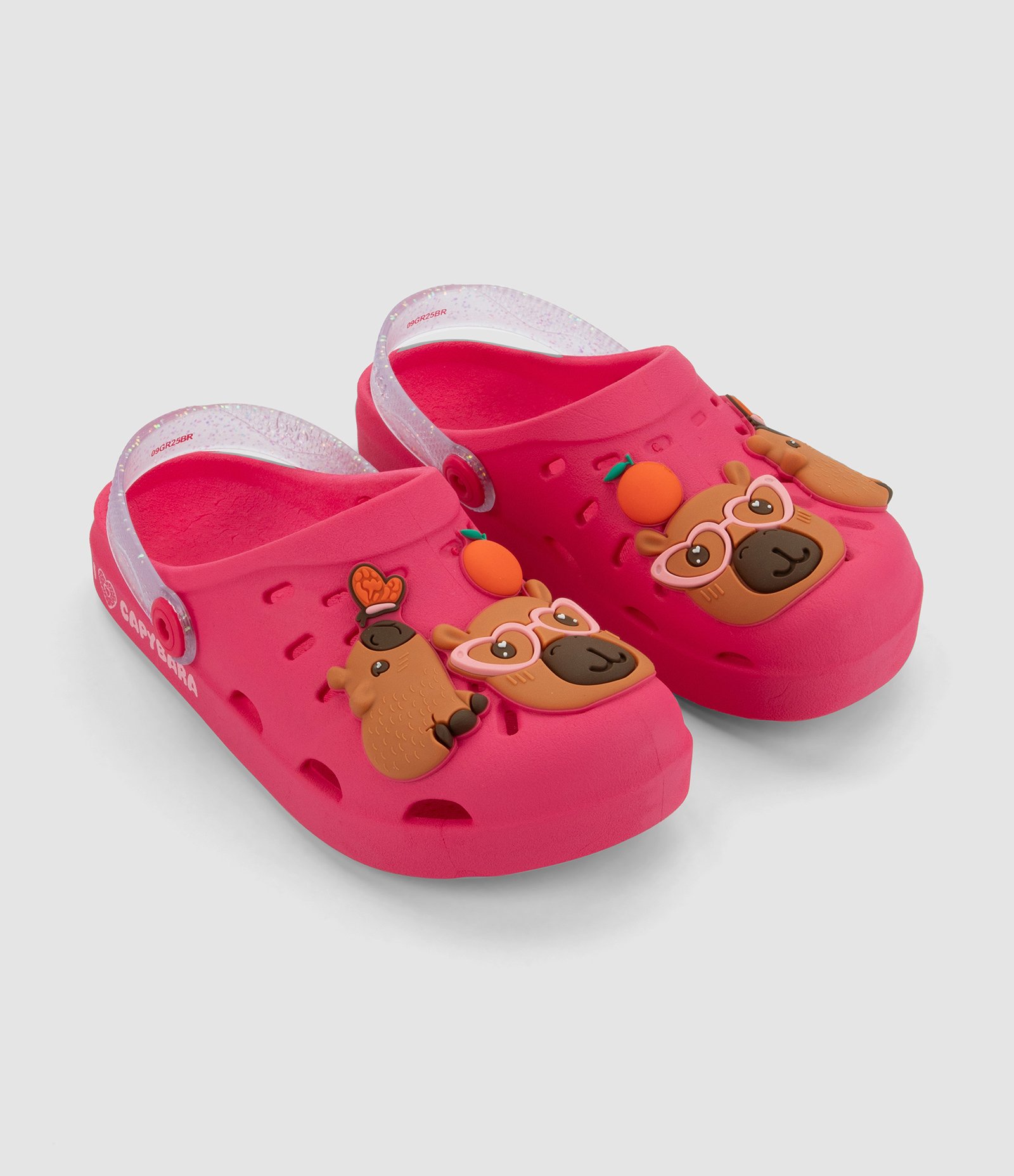 Sandália Babuche Infantil com Patch de Capiva - Tam 23 ao 34 Rosa 1