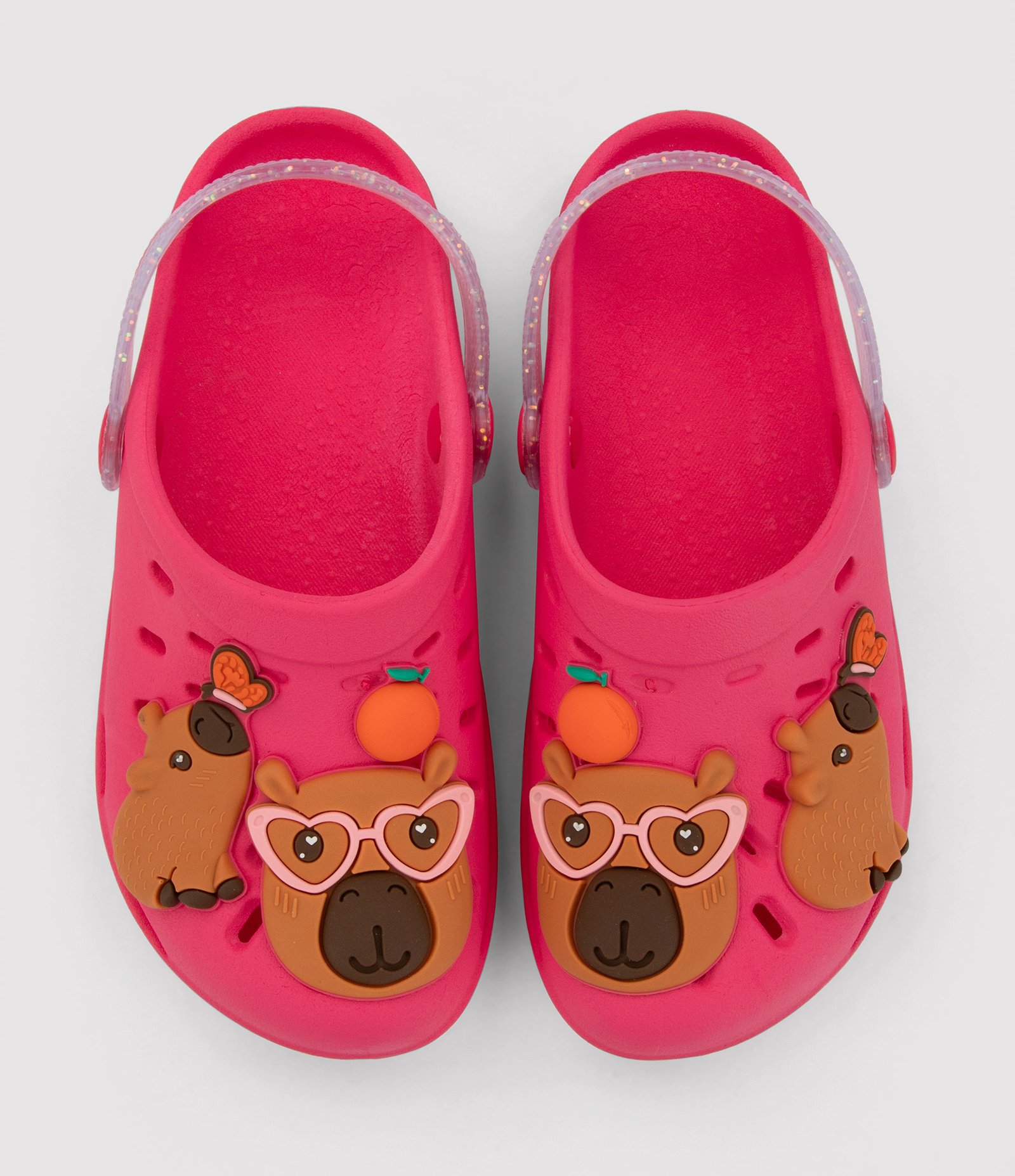 Sandália Babuche Infantil com Patch de Capiva - Tam 23 ao 34 Rosa 3