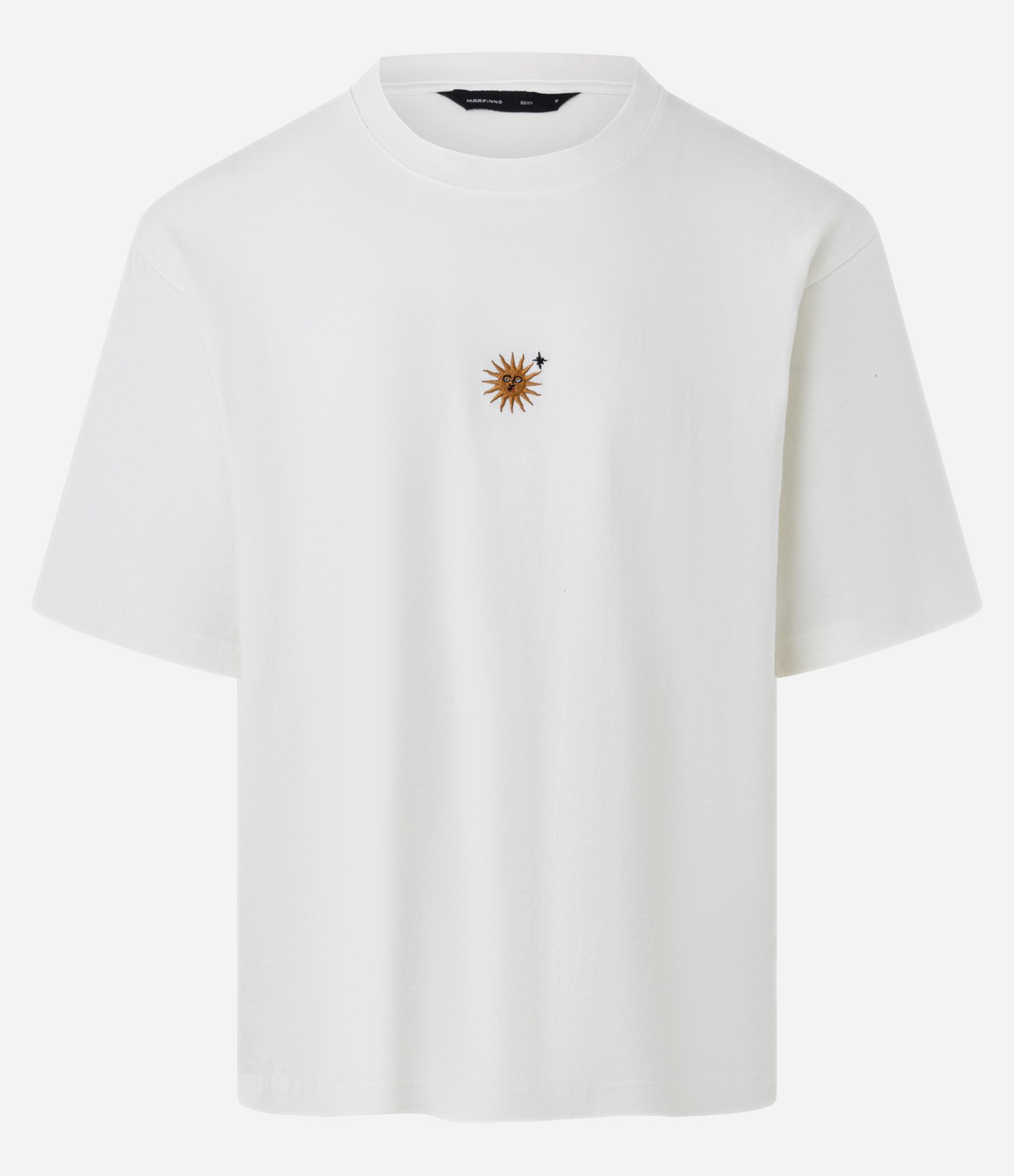 Camiseta Boxy em Algodão com Mini Silk Bordado Branco 6