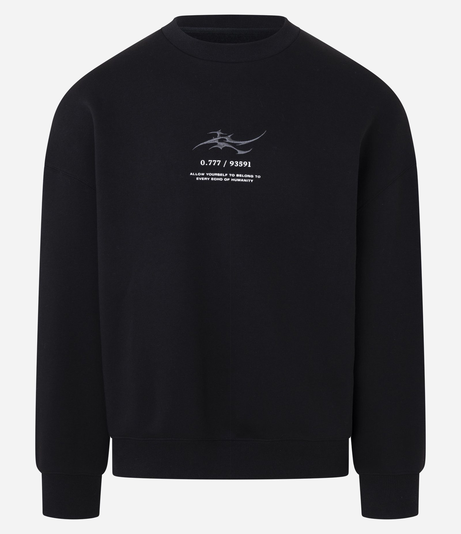 Casaco em Moletinho com Felpa e Lettering e Bordado Sicko Preto 5