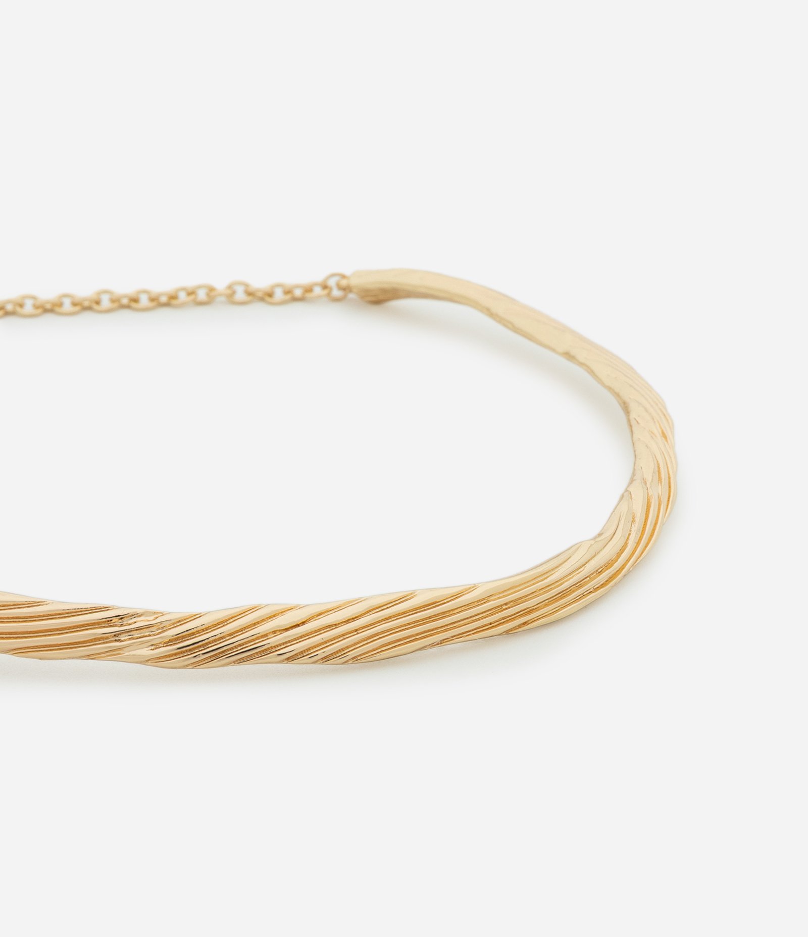 Gargantilha Metal Liso efeito martelado AE_FW26_COL_0009 Dourado 1