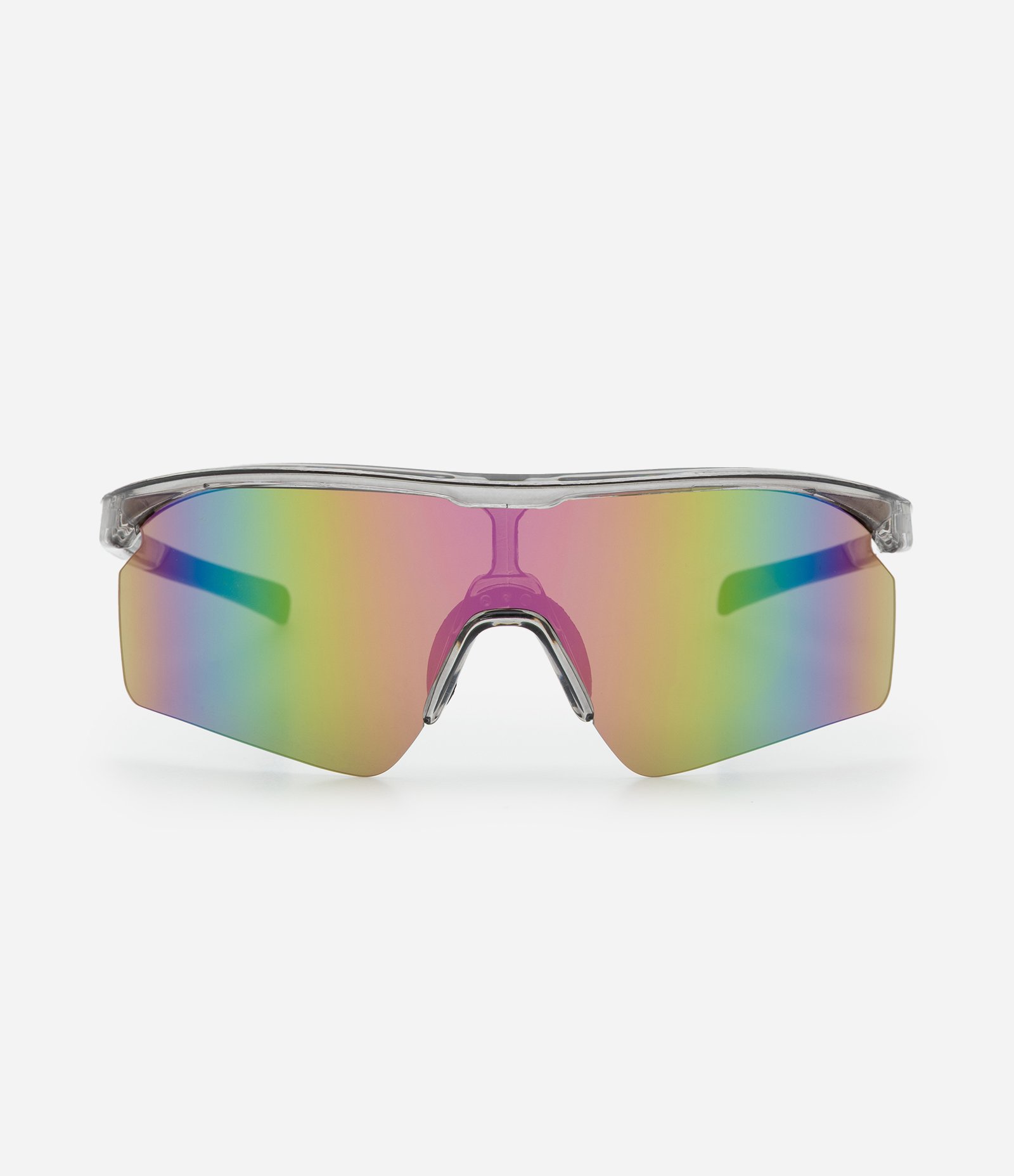 Óculos de Sol Esportivo com Lente Espelhada Cinza 2