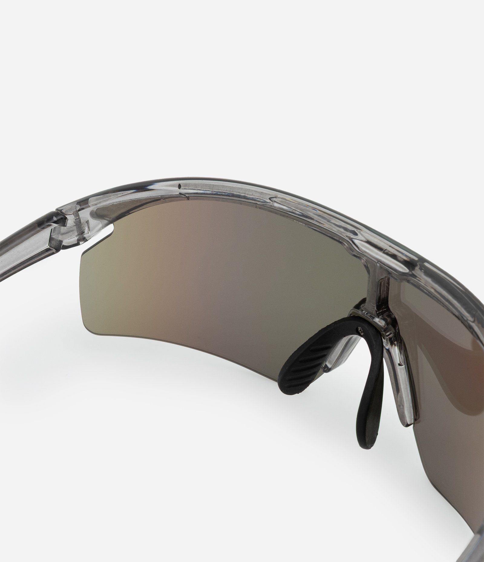 Óculos de Sol Esportivo com Lente Espelhada Cinza 3