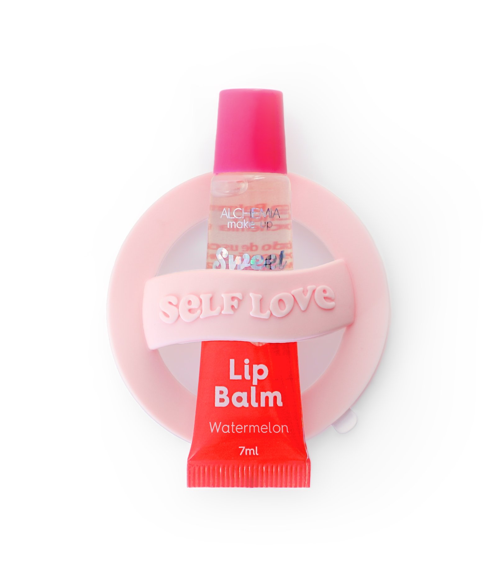 Lip Balm com Holder Alchemia Self Love Watermelon Vermelho 3