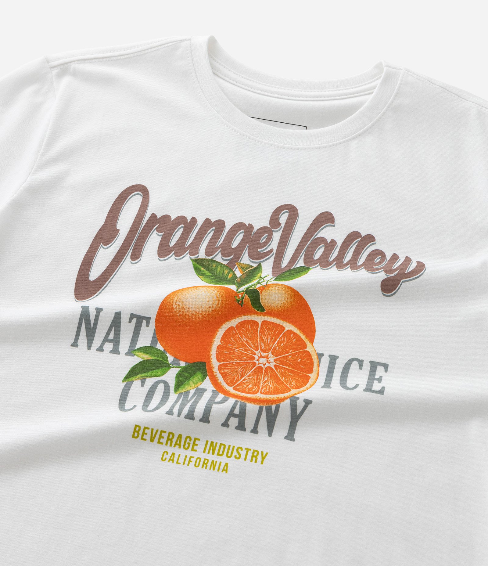 Camiseta Infantil com estampa Laranjas - Tam 5 a 14 Anos Branco 5
