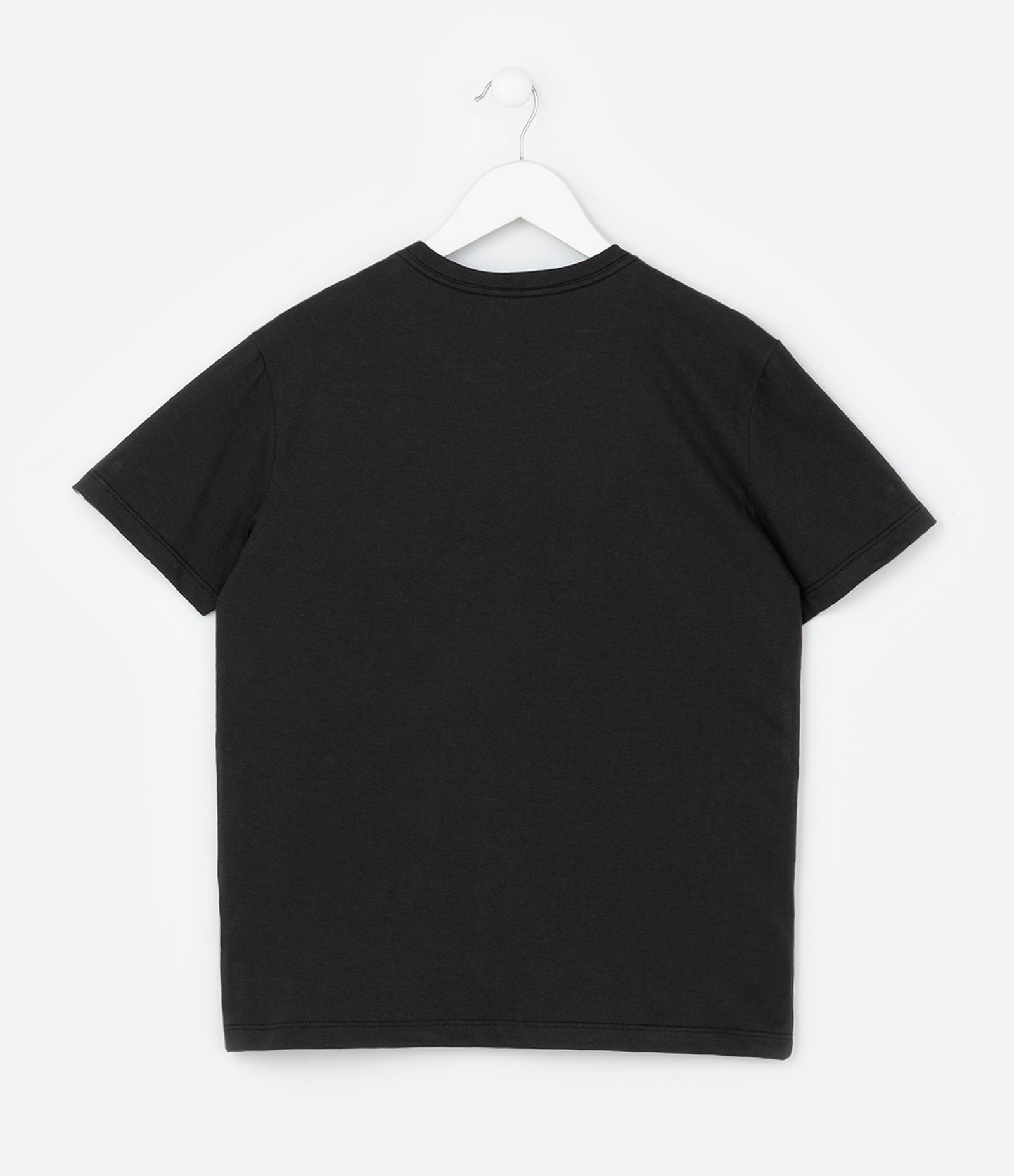 Camiseta Infantil Regular com Estampa de Capivara Comendo Pizza - Tam 5 a 14 Anos Preto 2