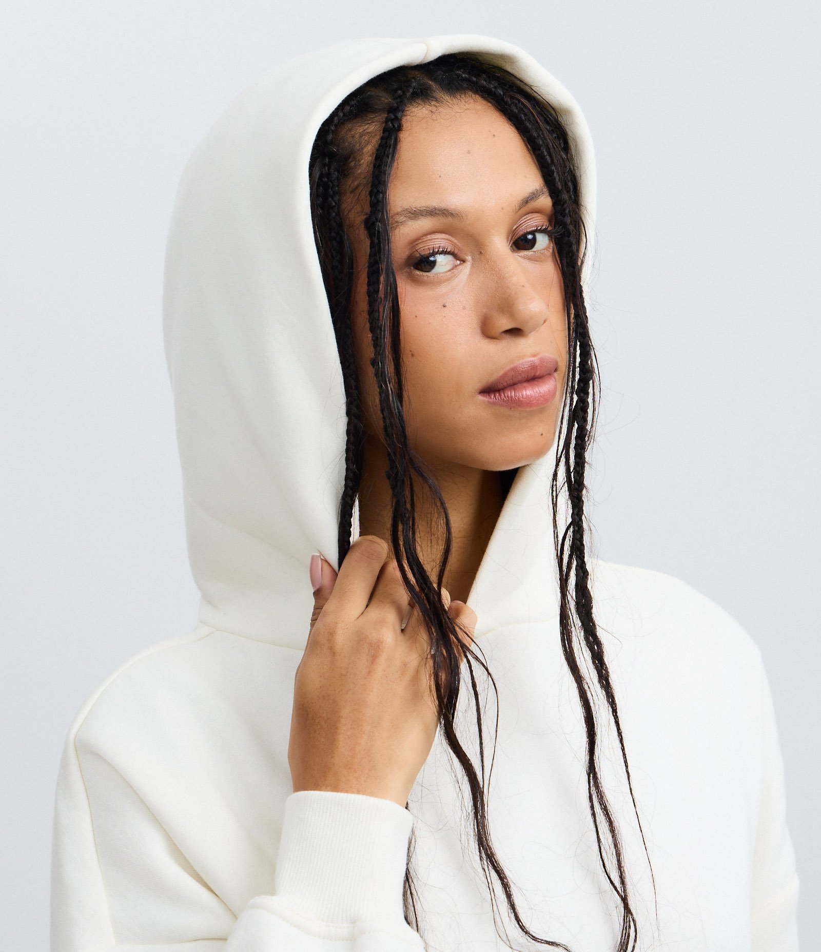 Moletom em Algodão com Bolso Canguru Off White 3