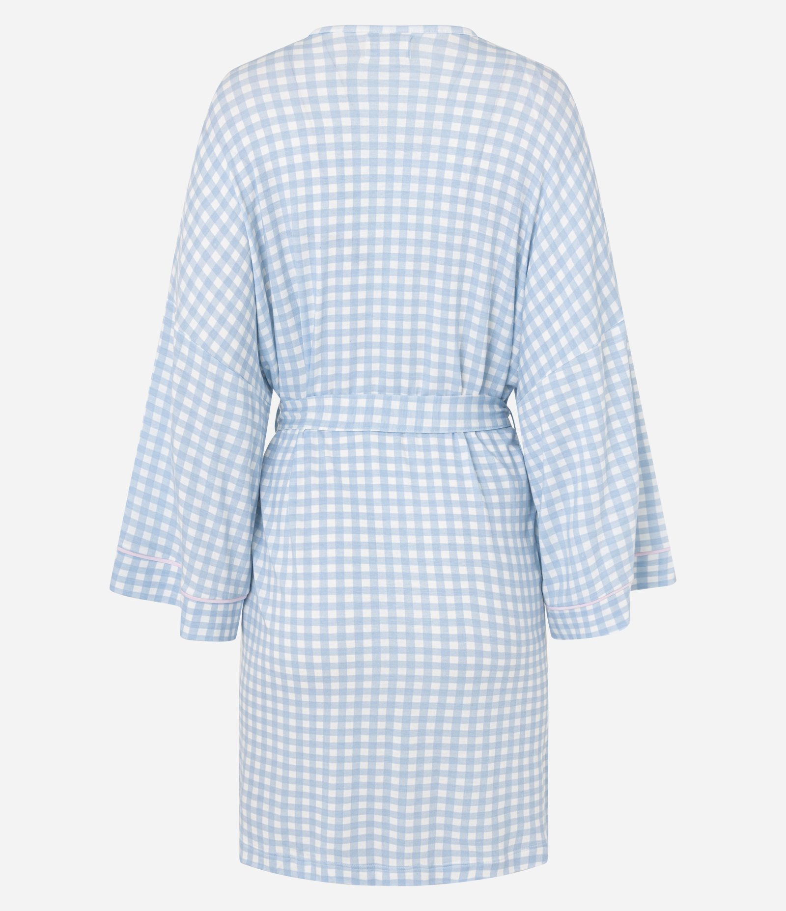 Robe em Viscose com Xadrez Vichy Azul 4