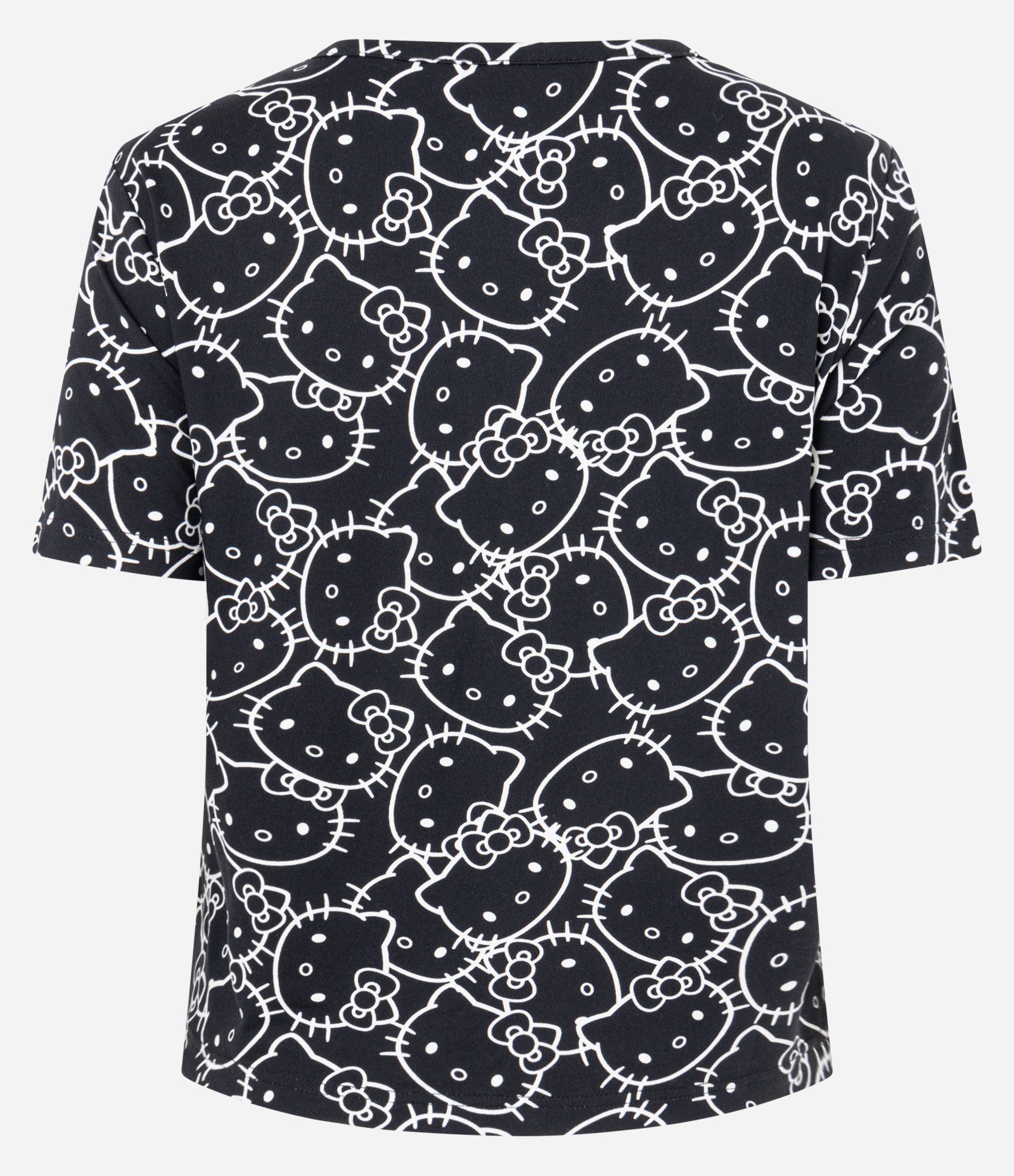 Blusa de Pijama em Algodão com Estampa Hello Kitty e Toque Suave Preto 6