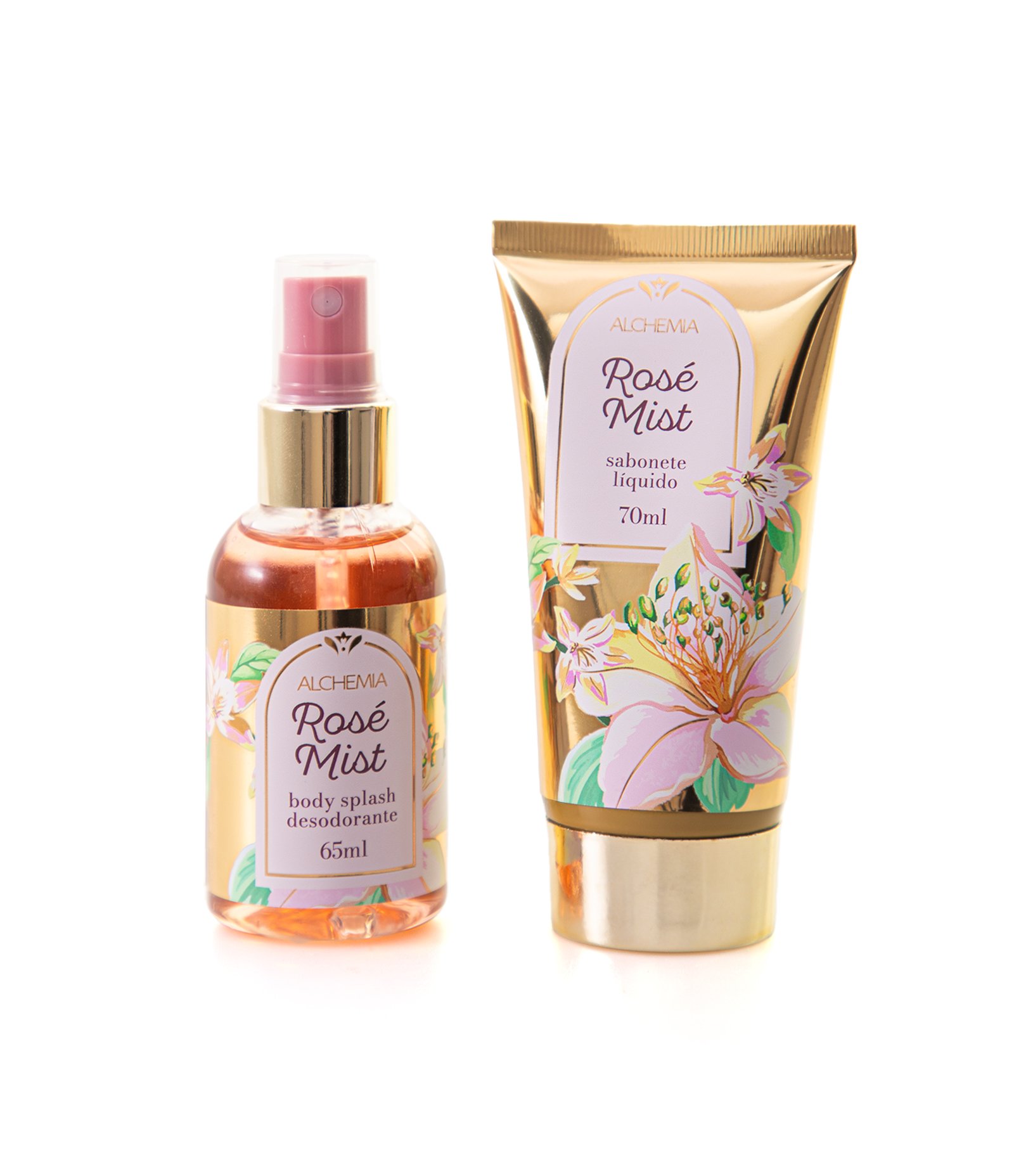 Kit Corporal Laco Natal 25 com Body Splash + Sabonete Liquido Alchemia KIT 4