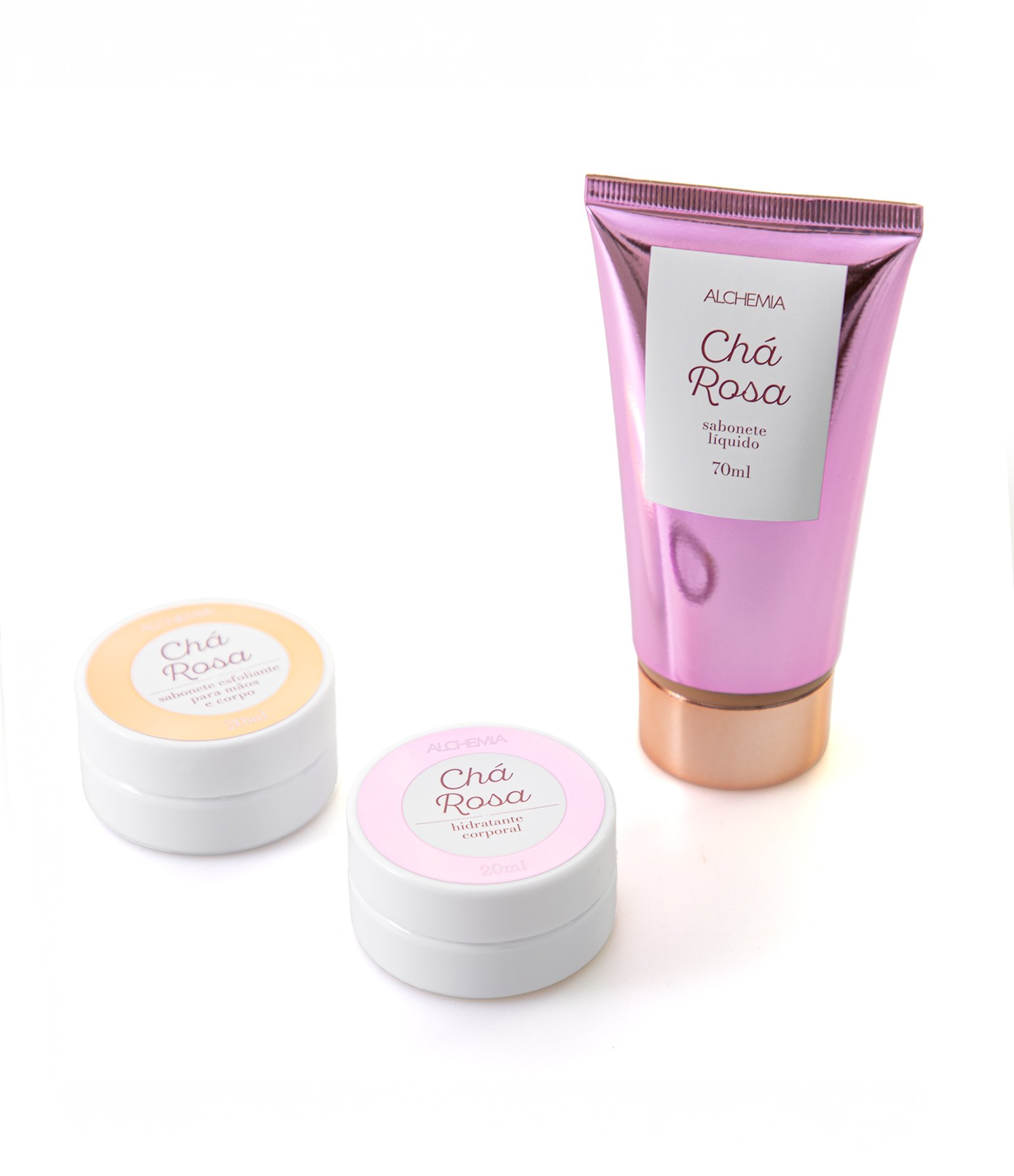 Kit Presente Mãos com Sabonete Esfoliante + Creme de Mãos + Sabonete líquido Alchemia KIT 4