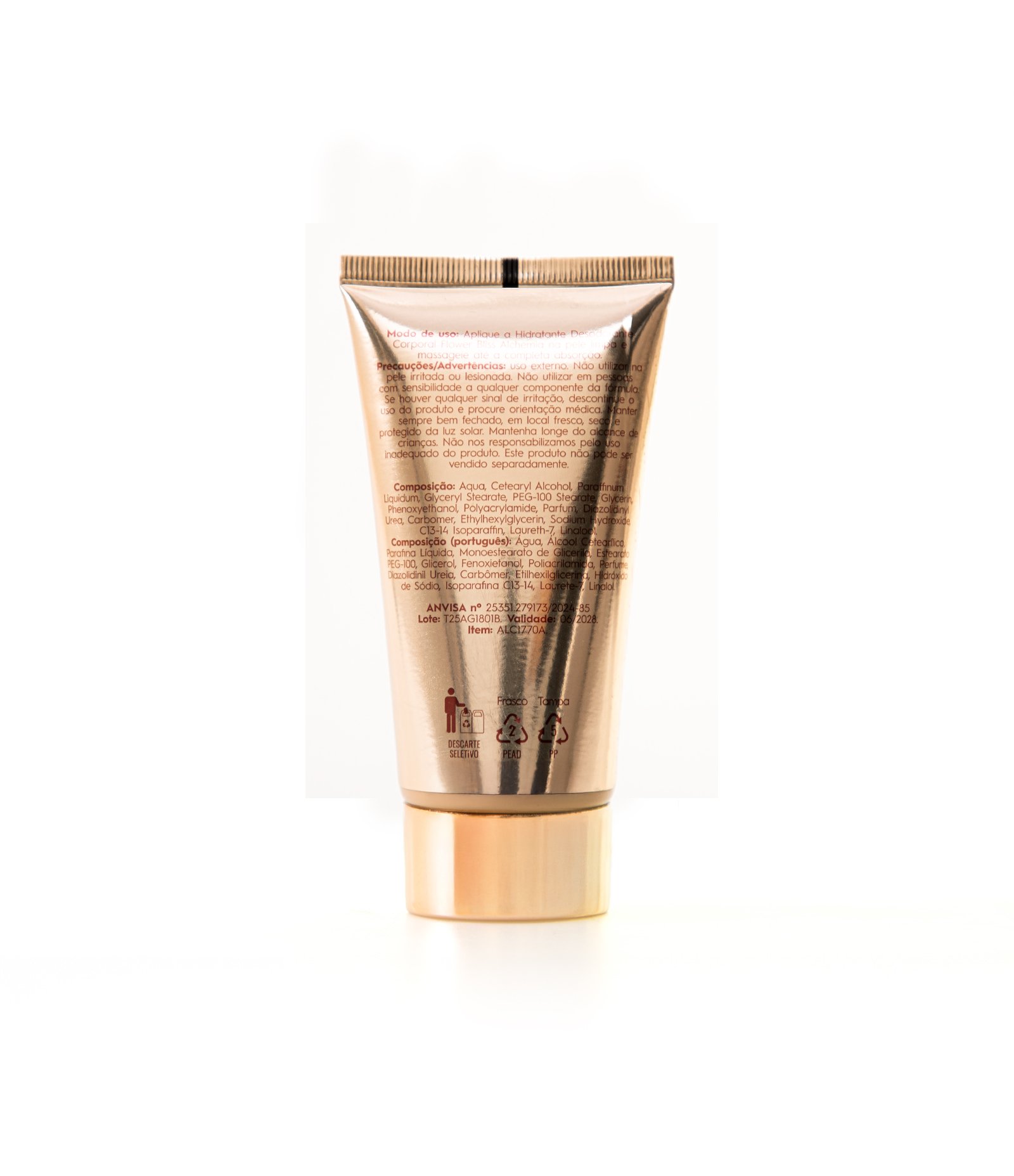 Kit Presente Corporal Necessaire com Sabonete Líquido + Hidratante Corporal + Esponja de Banho Alchemia KIT 8