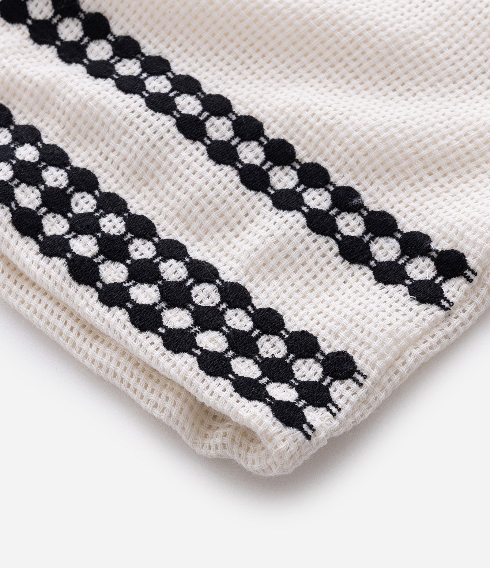 Camisa com Textura Telada e Listras Off White 10