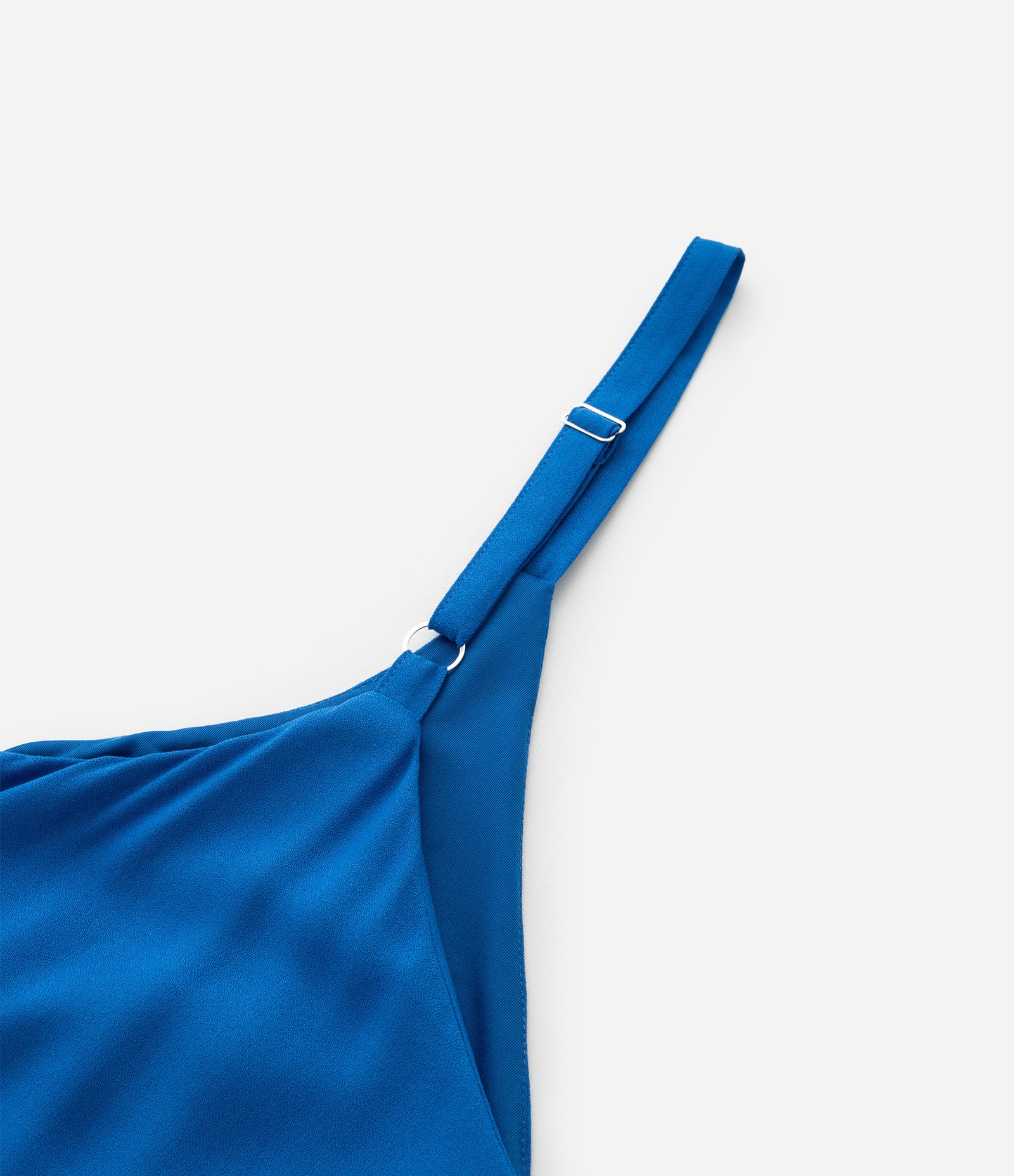 Regata Alongada em Viscose com Botões Frontais Curve & Plus Size Azul 7