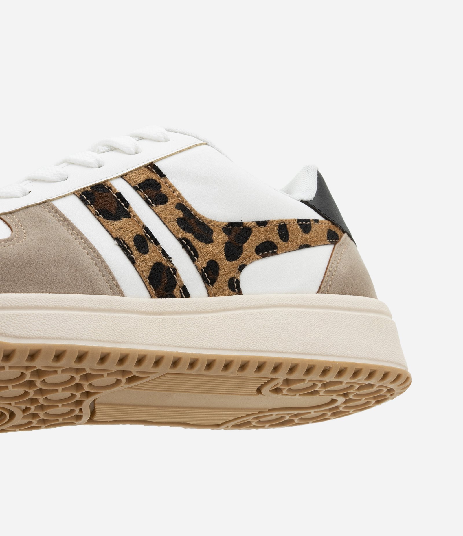 Tênis Casual com Estampa Animal Print na Lateral Branco 3