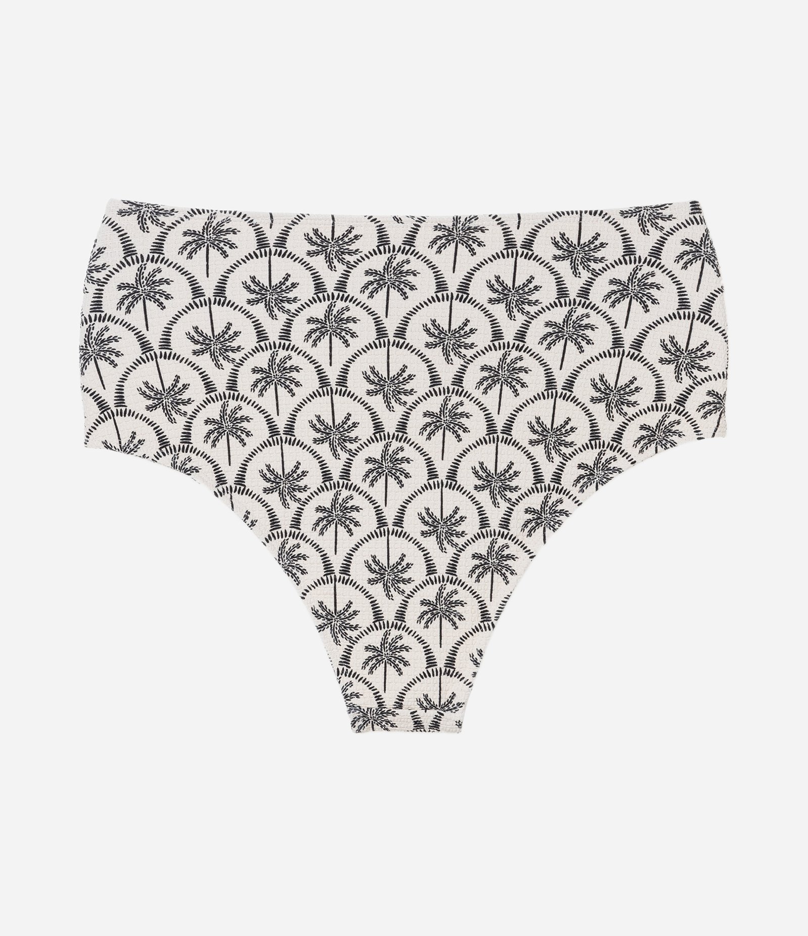 Biquíni Hot Pants com Estampa Coqueiros Curve & Plus Size Off White/Preto 6