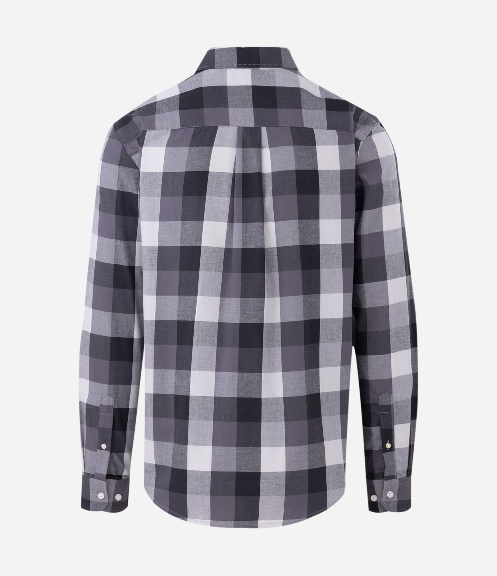 Camisa Manga Longa em Flanela Xadrez Preto/Branco 2