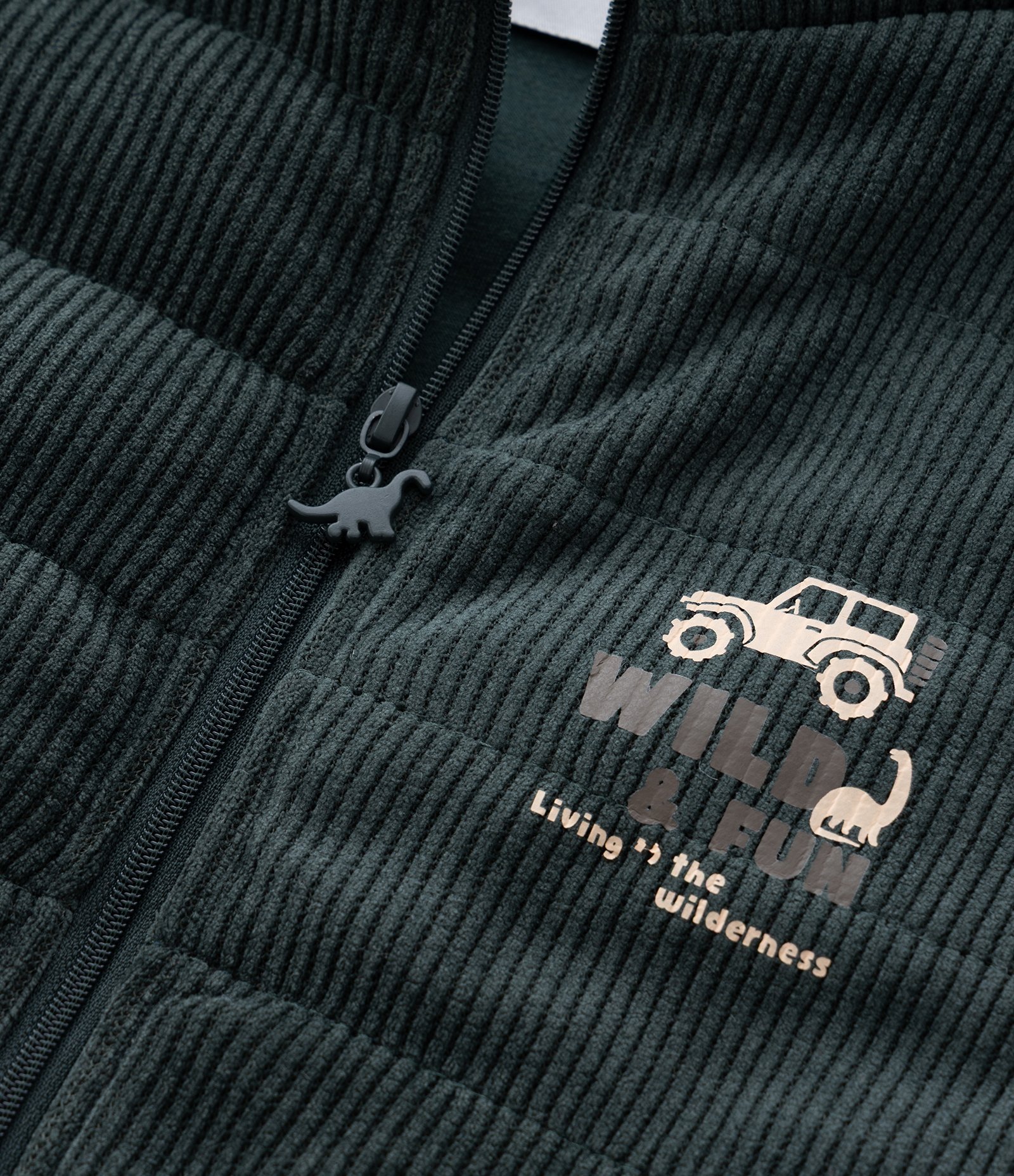 Colete Infantil Matelassados com Estampa Localizada – Tam 1 a 5/6 Anos Verde Escuro 5