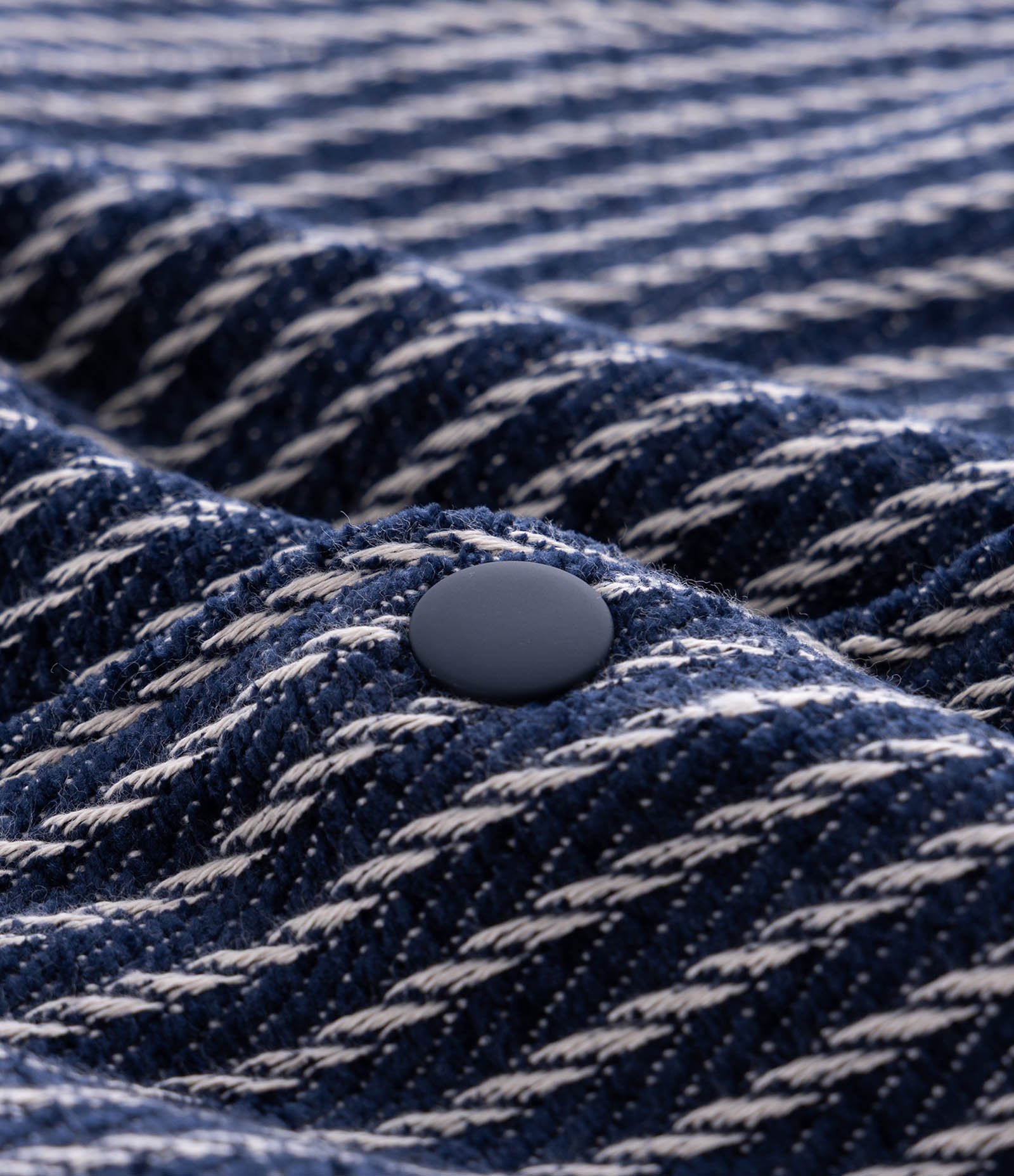 Jaqueta Texturizada Jacquard Listrada Azul 7