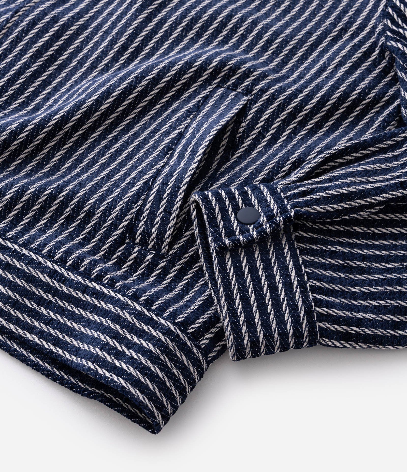 Jaqueta Texturizada Jacquard Listrada Azul 9