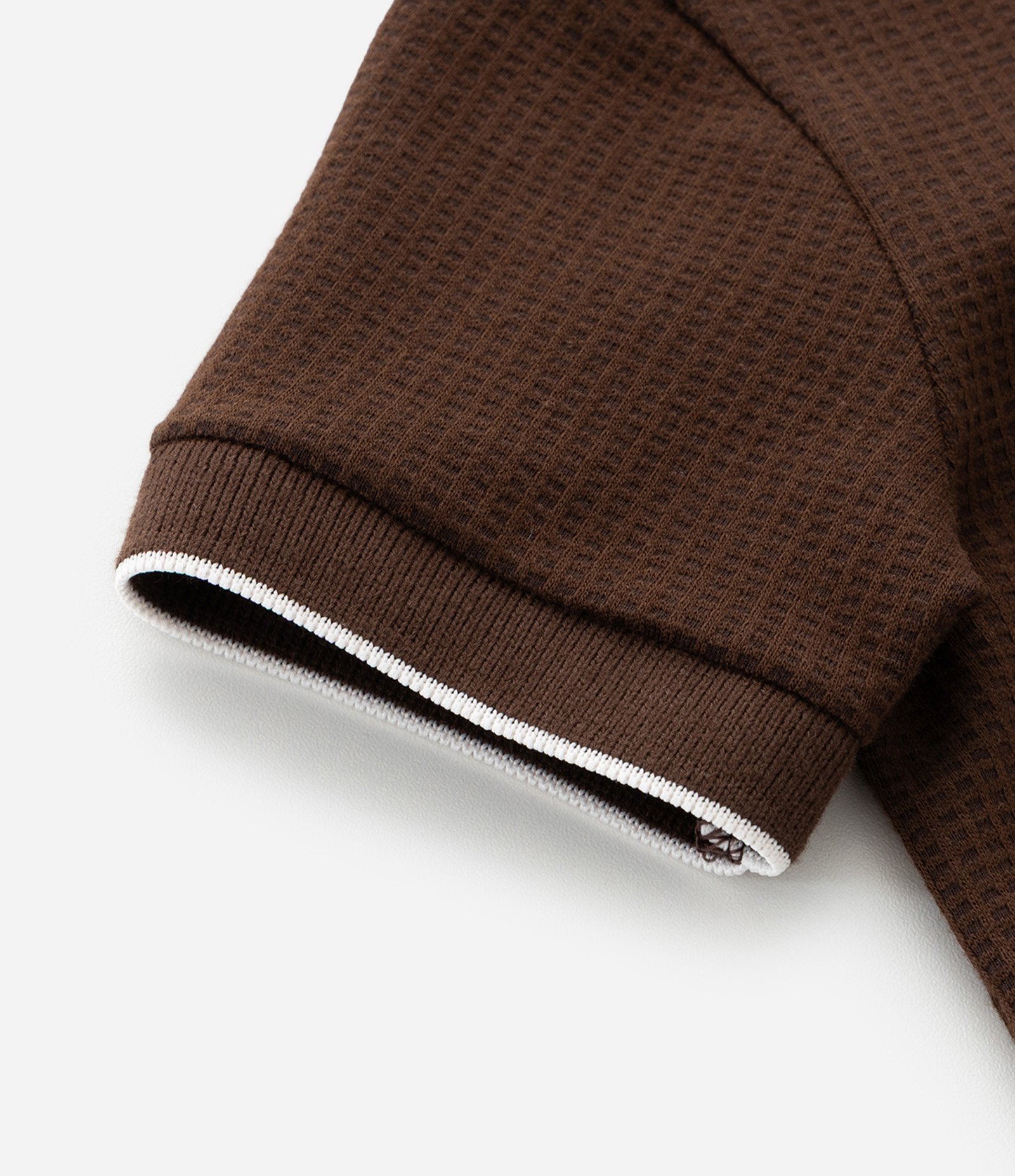 Camiseta Polo Infantil Texturizada - Tam 1 a 6 Anos Marrom 4