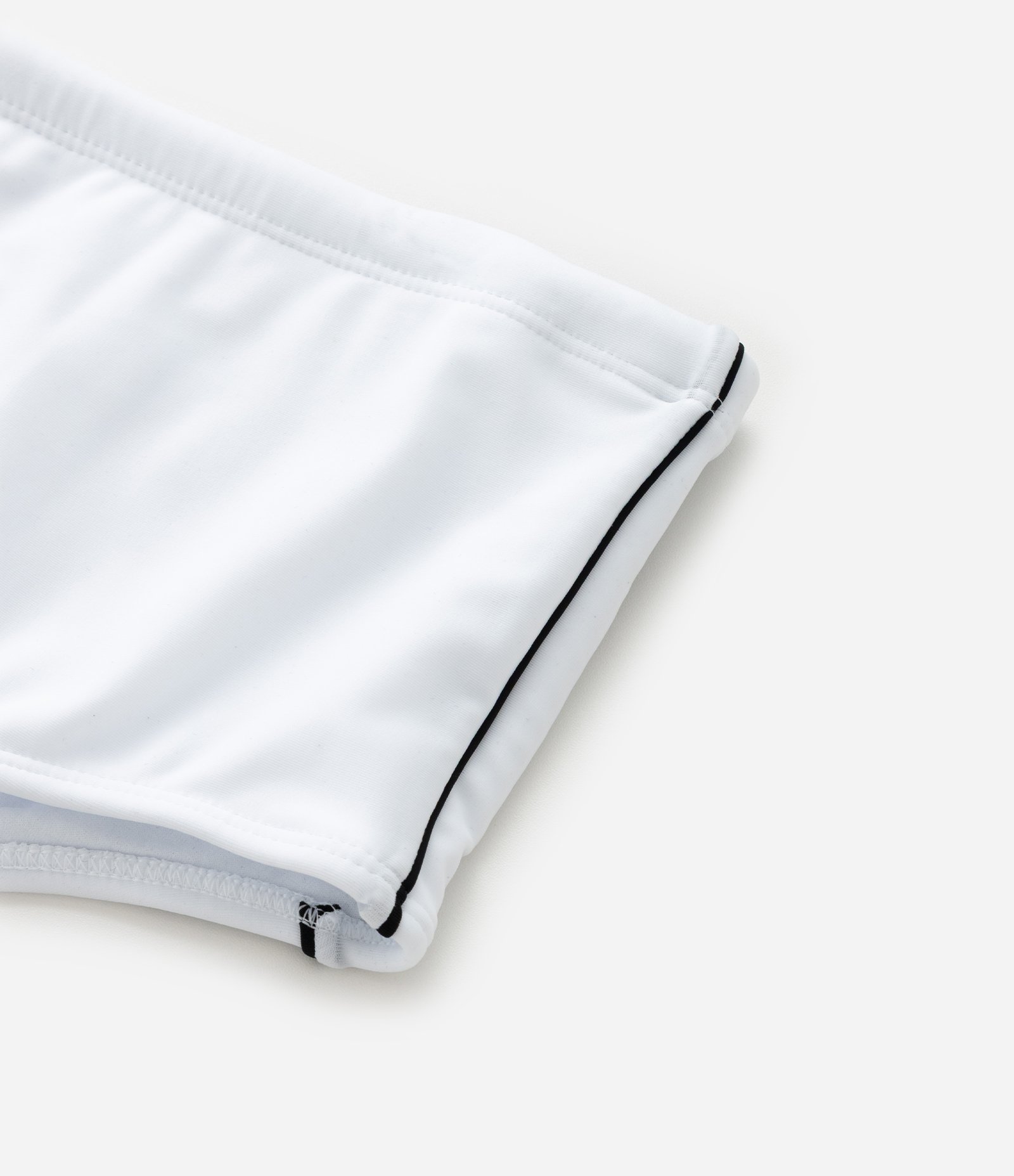 Sunga em Microfibra com Listras Laterais Branco 7