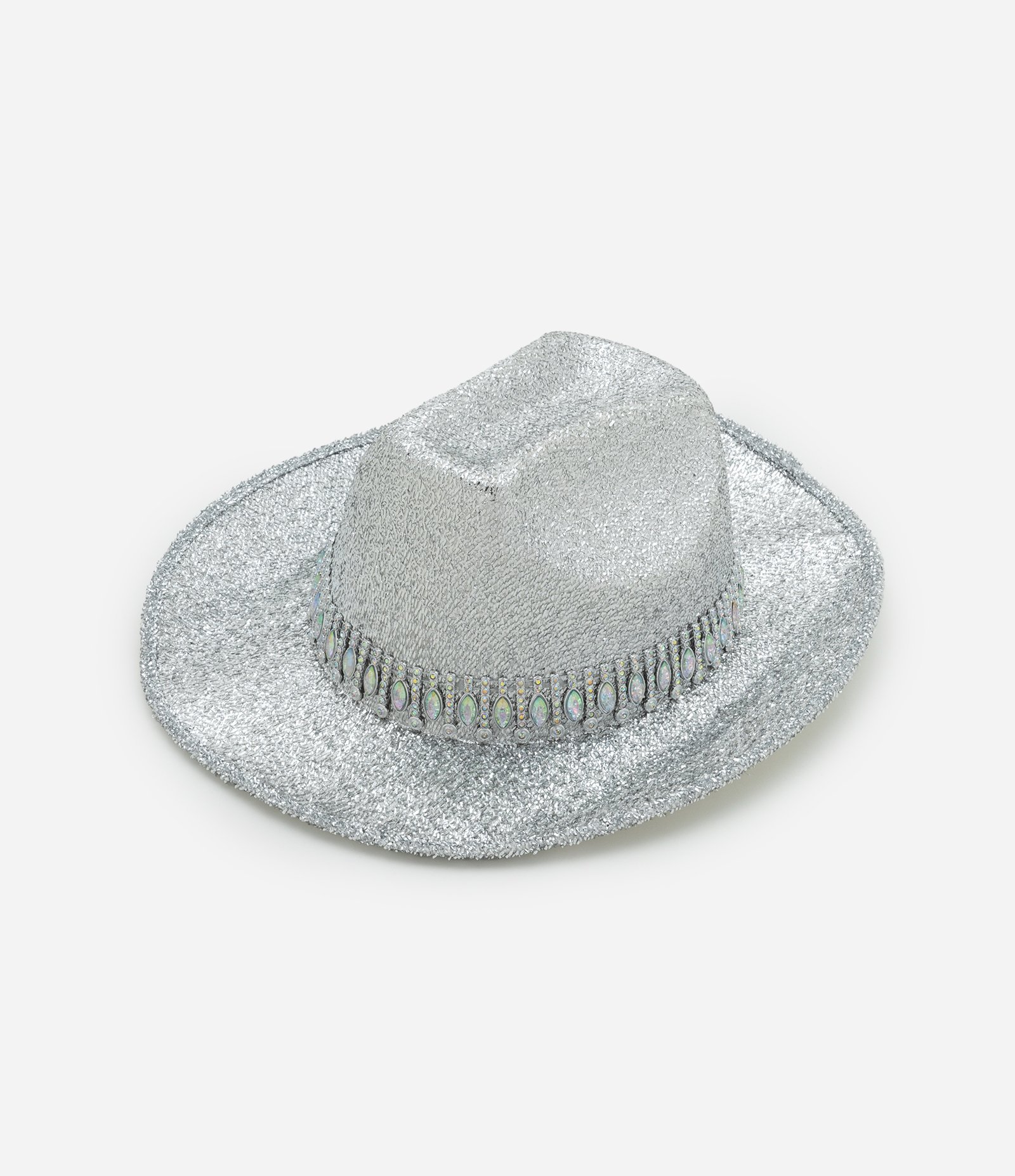 Chapéu Metalizado com Aplicações Prata 2