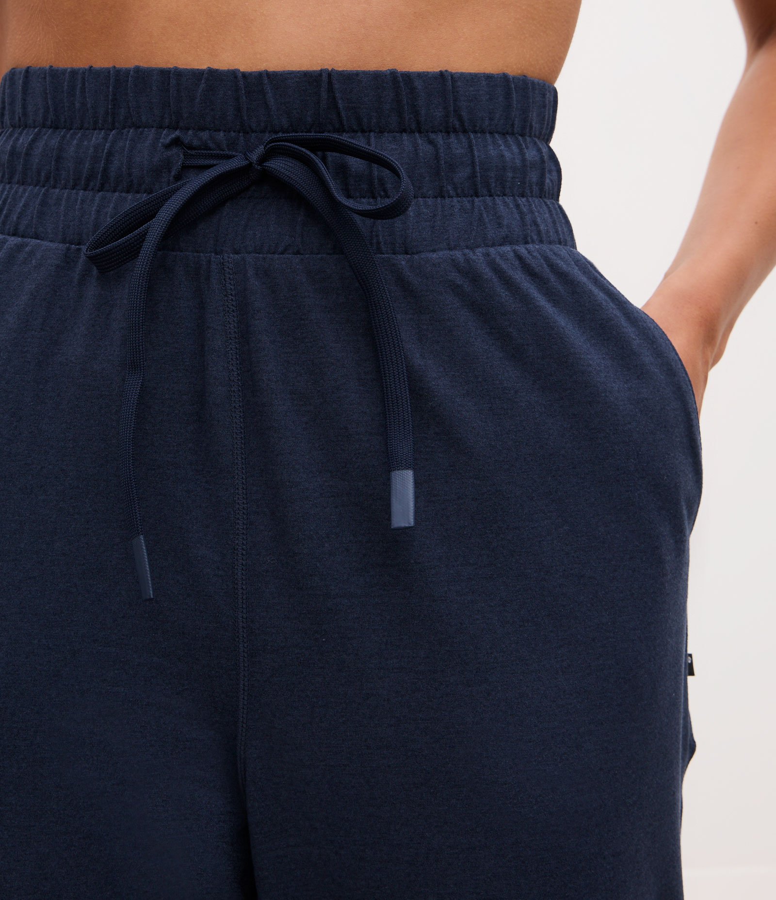 Calça Jogger Esportiva com Cós Regulável e Toque Suave Azul Escuro 3