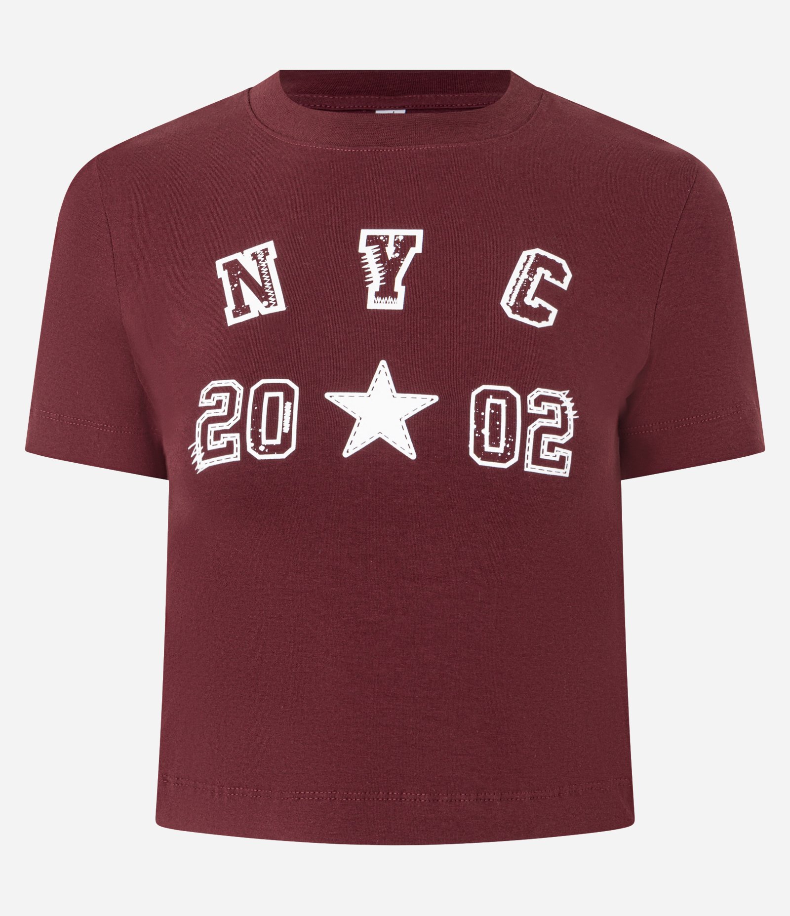 Camiseta New T-shirt em Algodão com Estampa NYC Vermelho 4