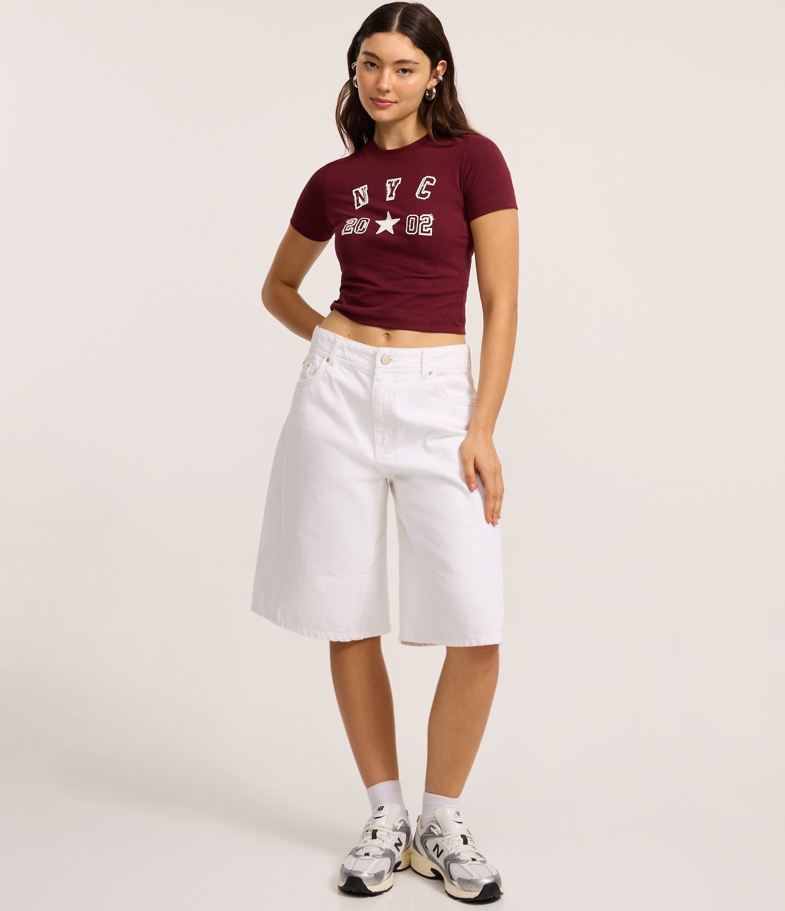 Camiseta New T-shirt em Algodão com Estampa NYC Vermelho 2