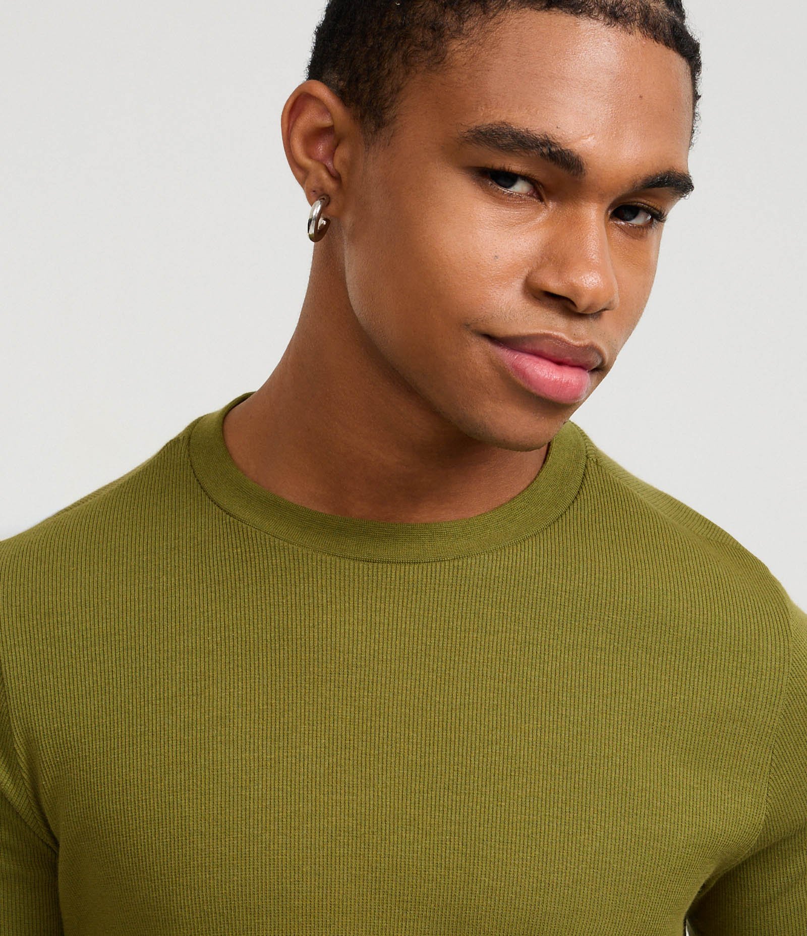 Camiseta Muscle em Ribana Texturizada Verde 3