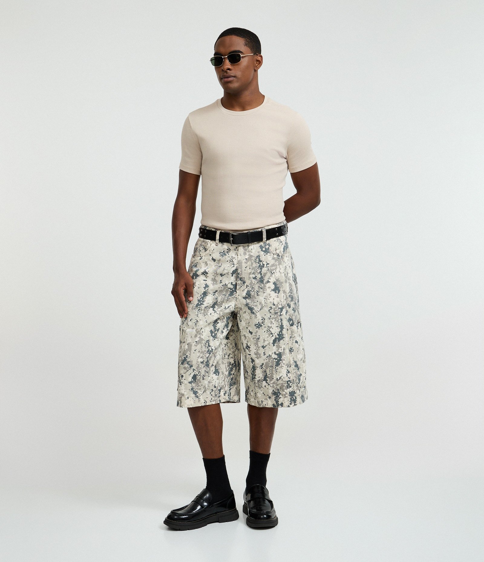 Camiseta Muscle em Ribana Texturizada Bege 2