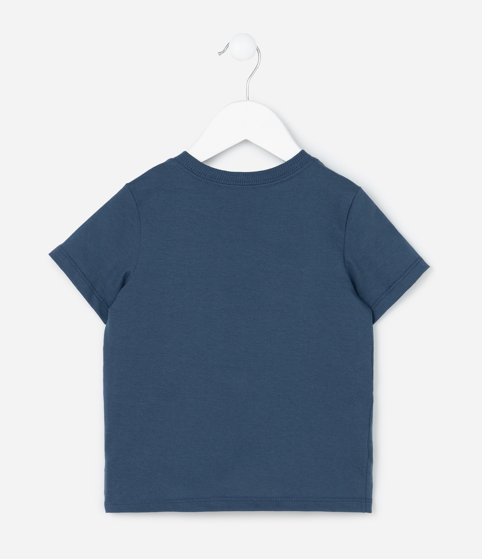 Camiseta Infantil com Estampa de Tubarão e Capa - Tam 1 a 6 Anos Azul 3
