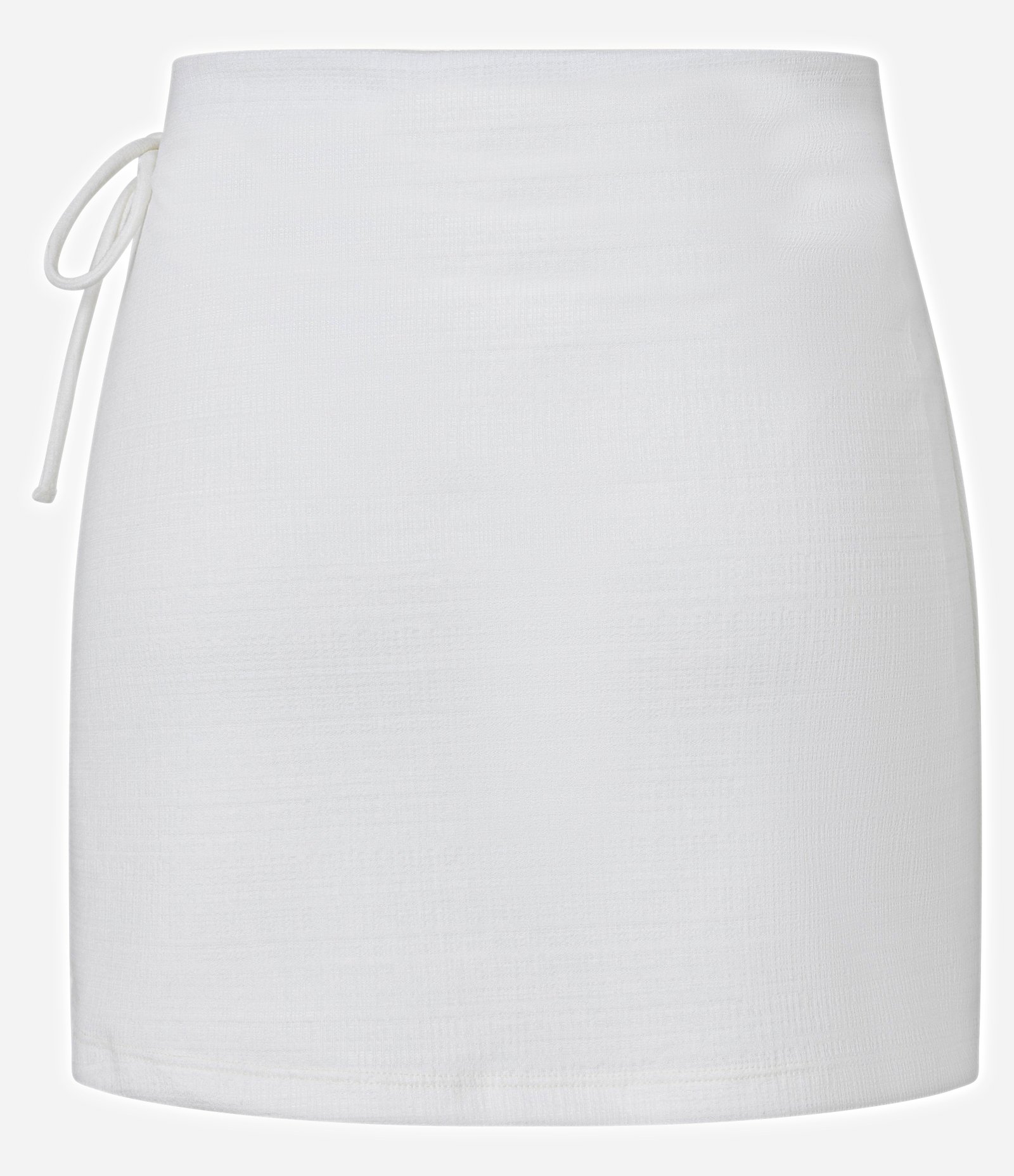 Saia Envelope com Amarração Lateral e Textura Branco 7