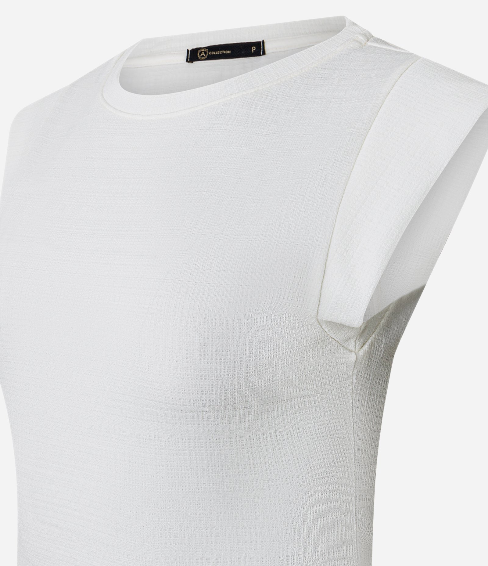 Blusa com Textura e Ombro Estruturado Branco 5