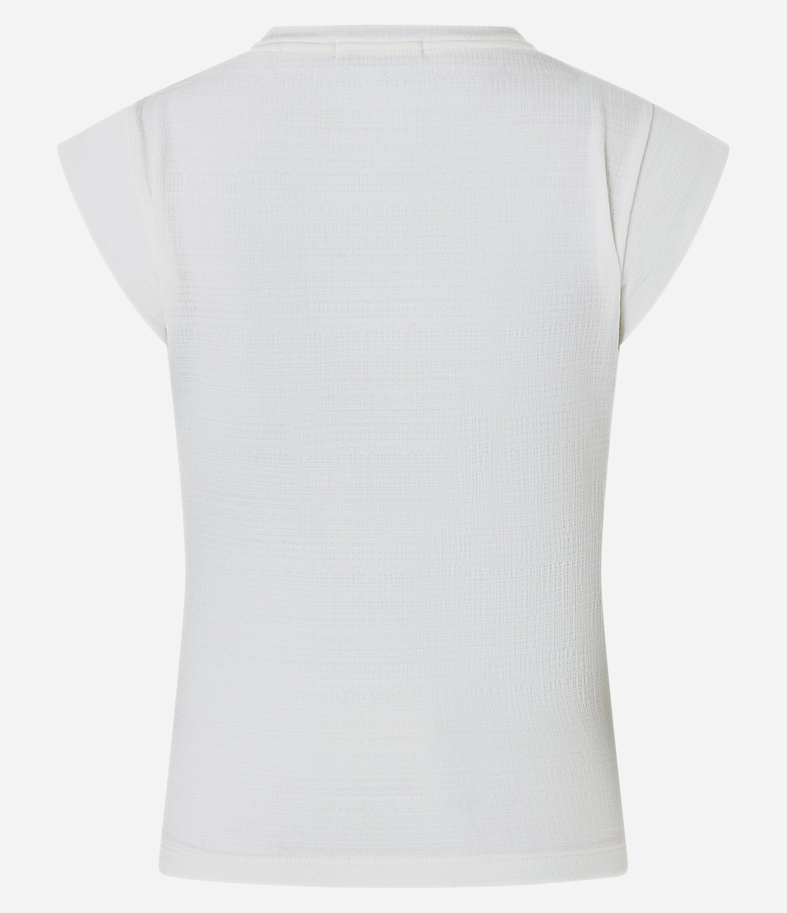 Blusa com Textura e Ombro Estruturado Branco 7