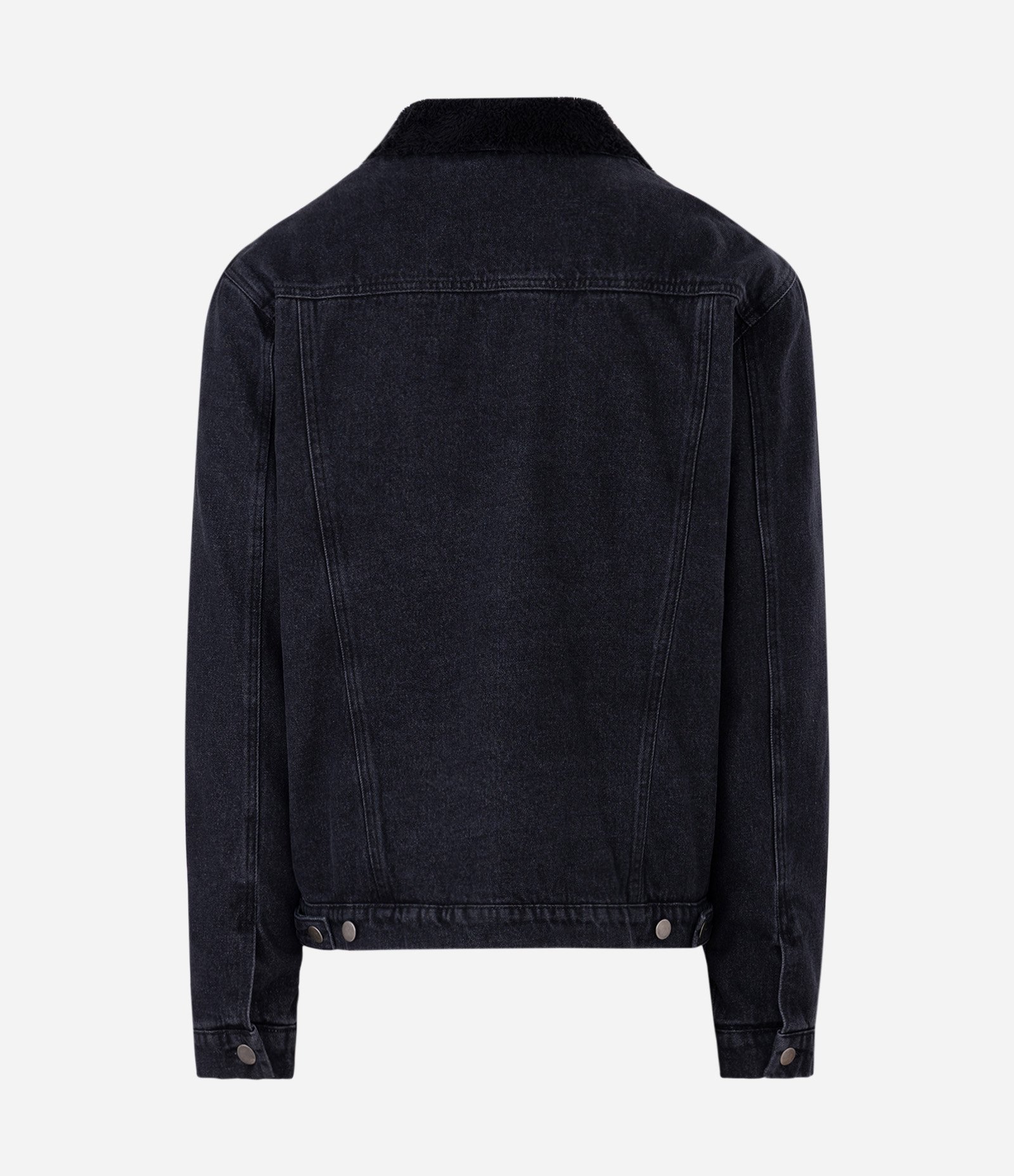 Jaqueta Jeans com Forro Sherpa Preto 6