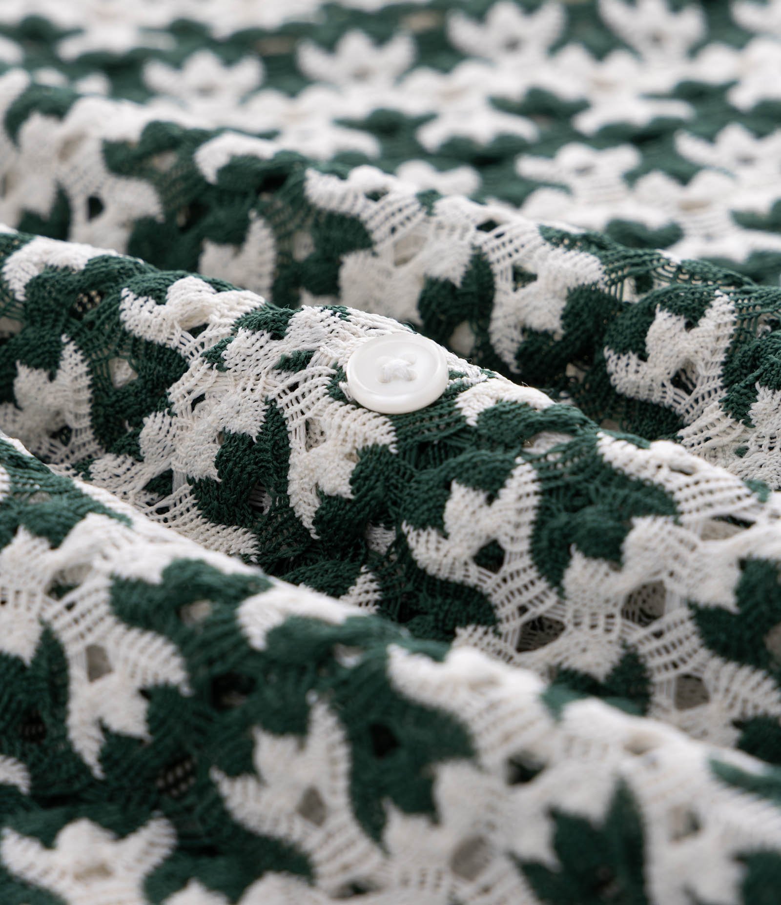 Camisa Manga Curta Texturizada em Listra Verde 7