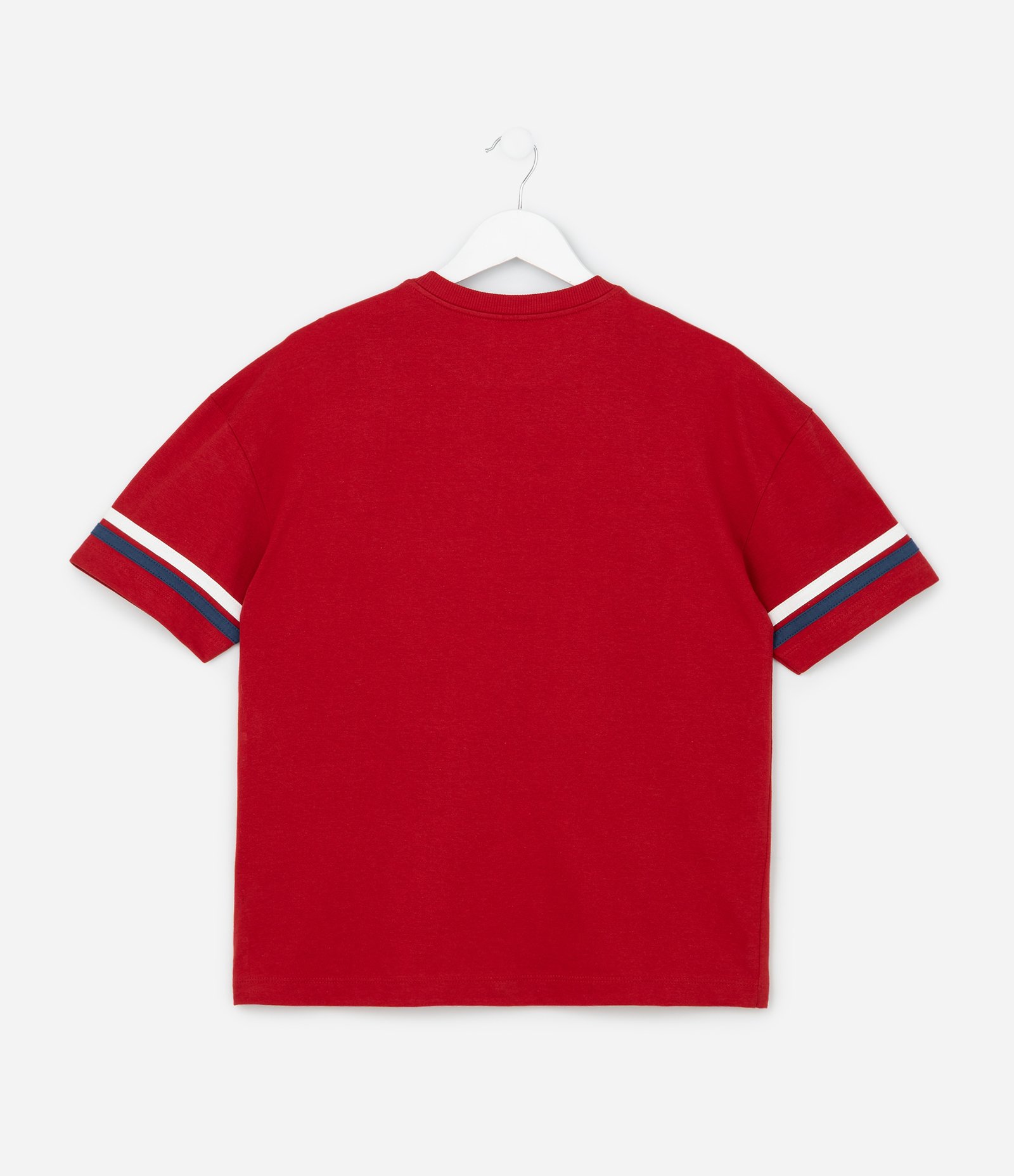Camiseta Infantil Regular com Estampa de Baseball - Tam 5 a 14 Anos Vermelho 2