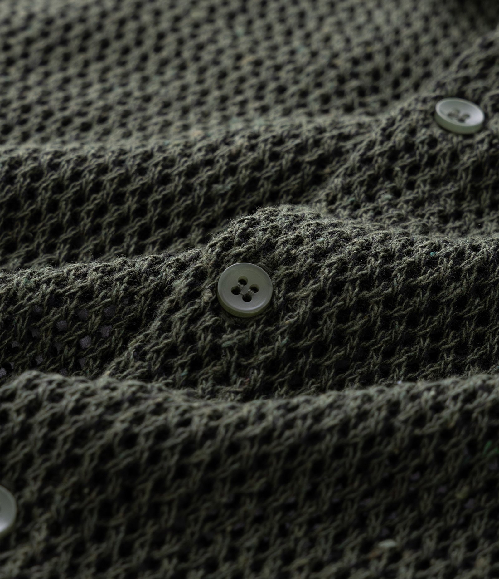 Camisa Regular Texturizado com Textura Efeito Crochê Verde 8