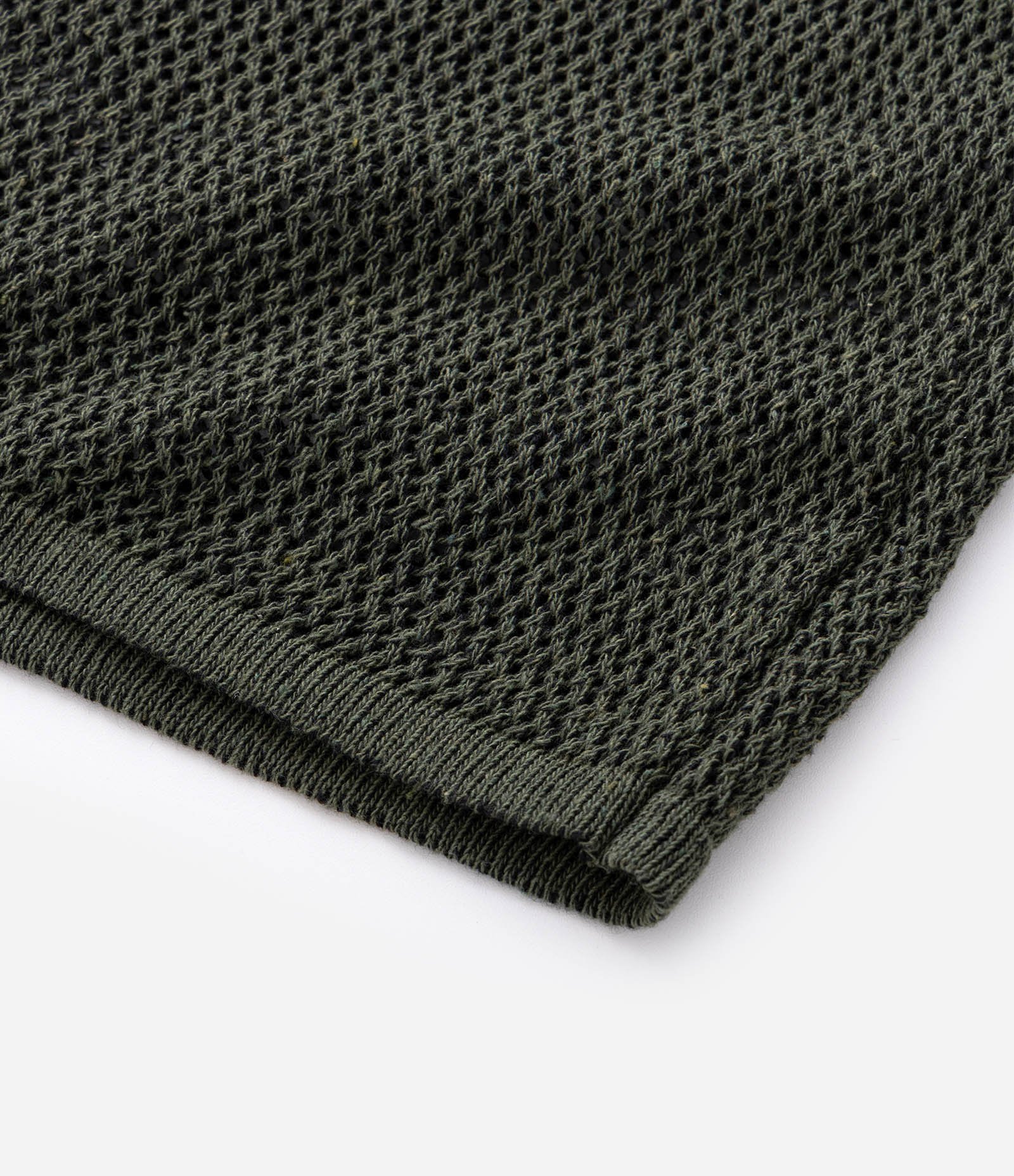 Camisa Regular Texturizado com Textura Efeito Crochê Verde 9